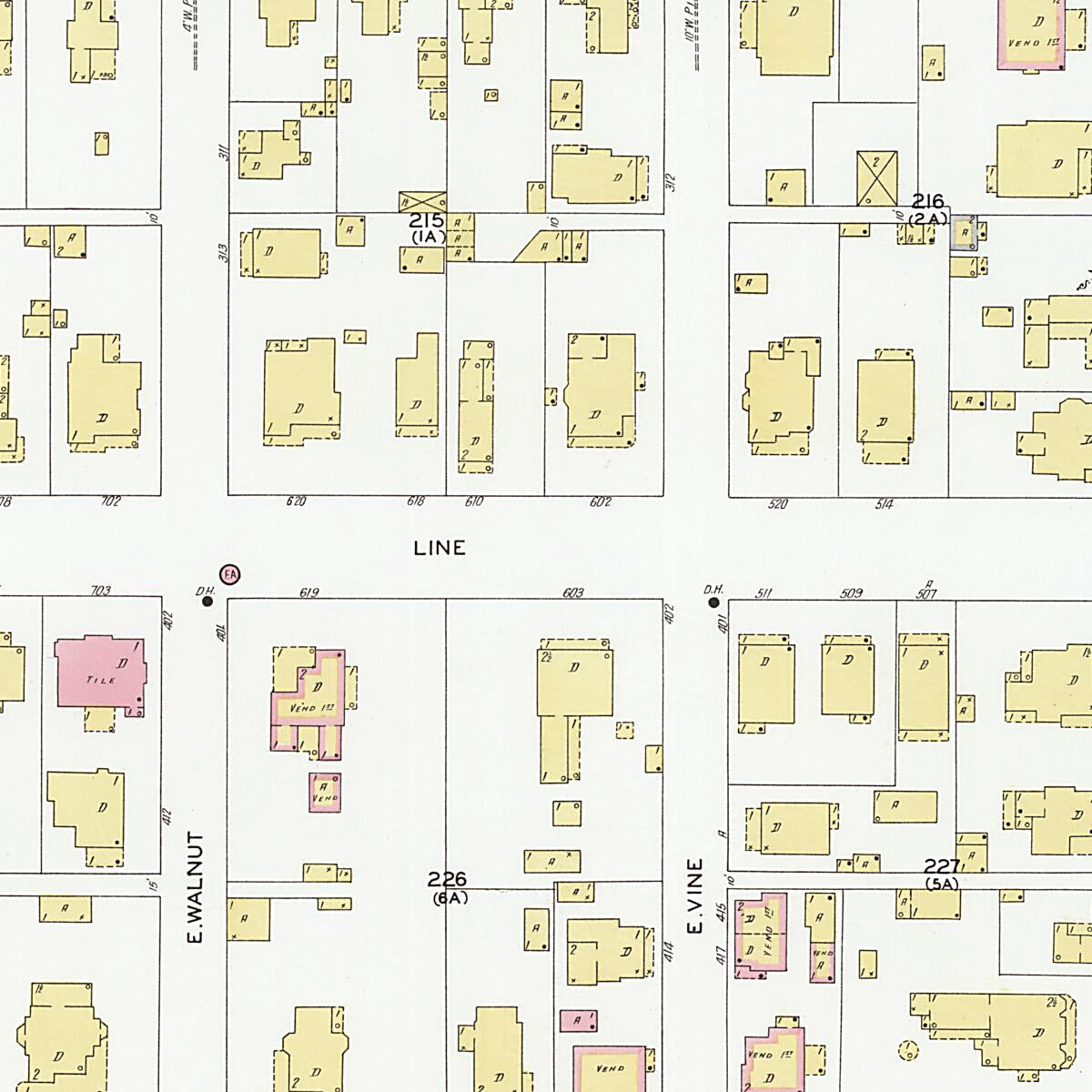 This old map of Decatur, Morgan County, Alabama was created by Sanborn Map Company in 1927