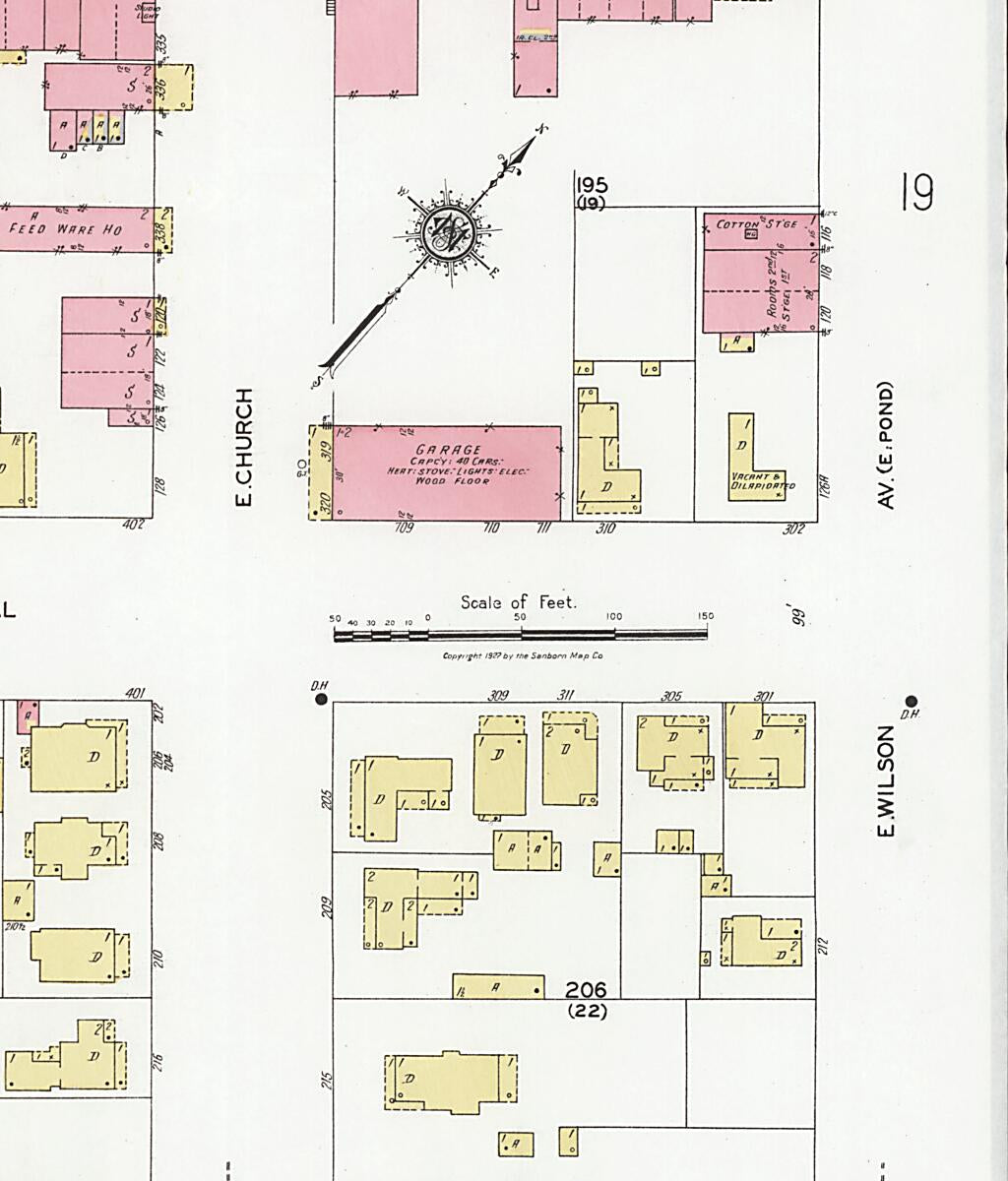 This old map of Decatur, Morgan County, Alabama was created by Sanborn Map Company in 1927