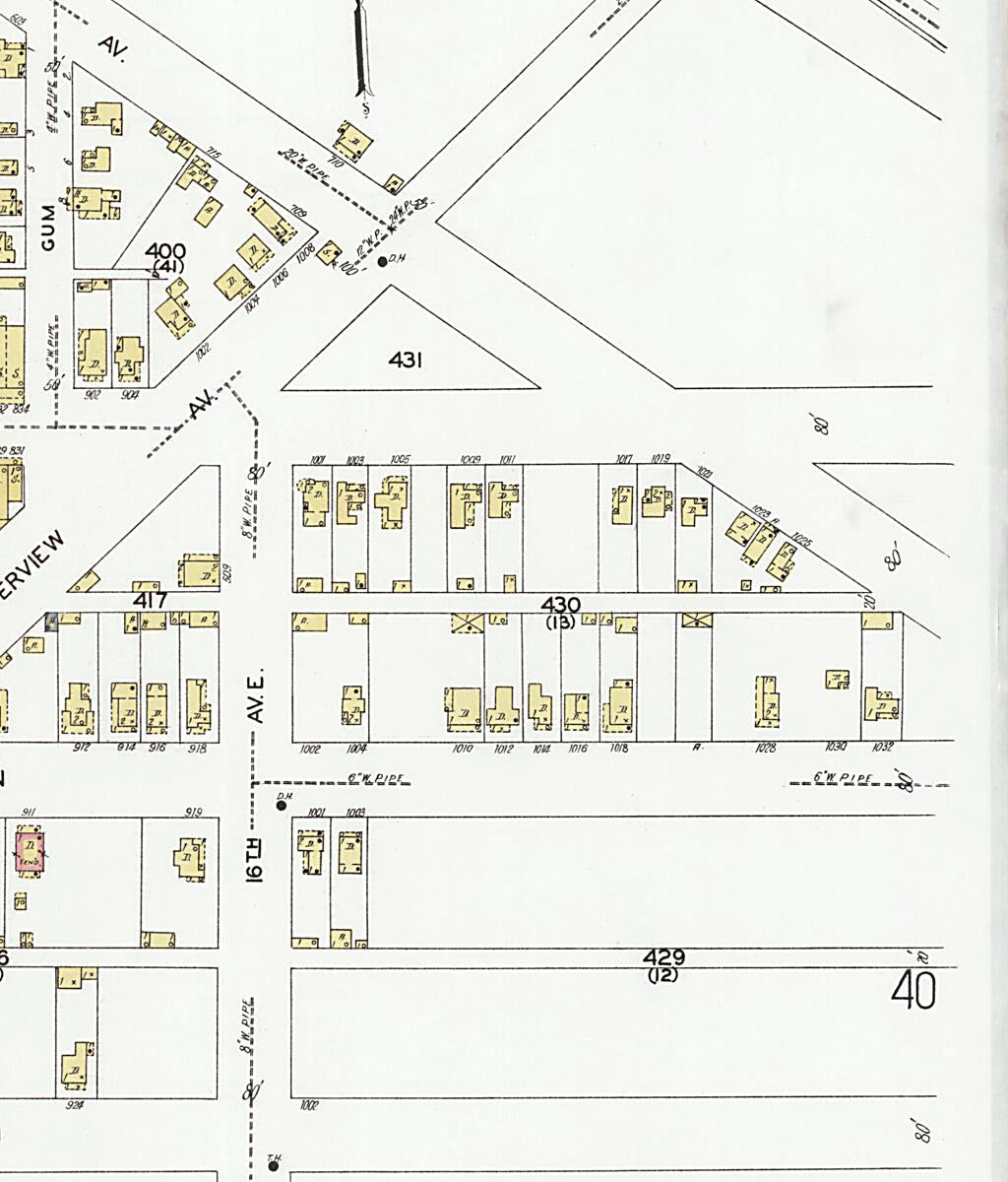 This old map of Decatur, Morgan County, Alabama was created by Sanborn Map Company in 1927