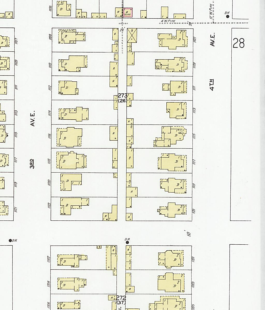 This old map of Decatur, Morgan County, Alabama was created by Sanborn Map Company in 1927