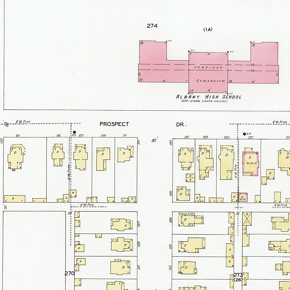 This old map of Decatur, Morgan County, Alabama was created by Sanborn Map Company in 1927