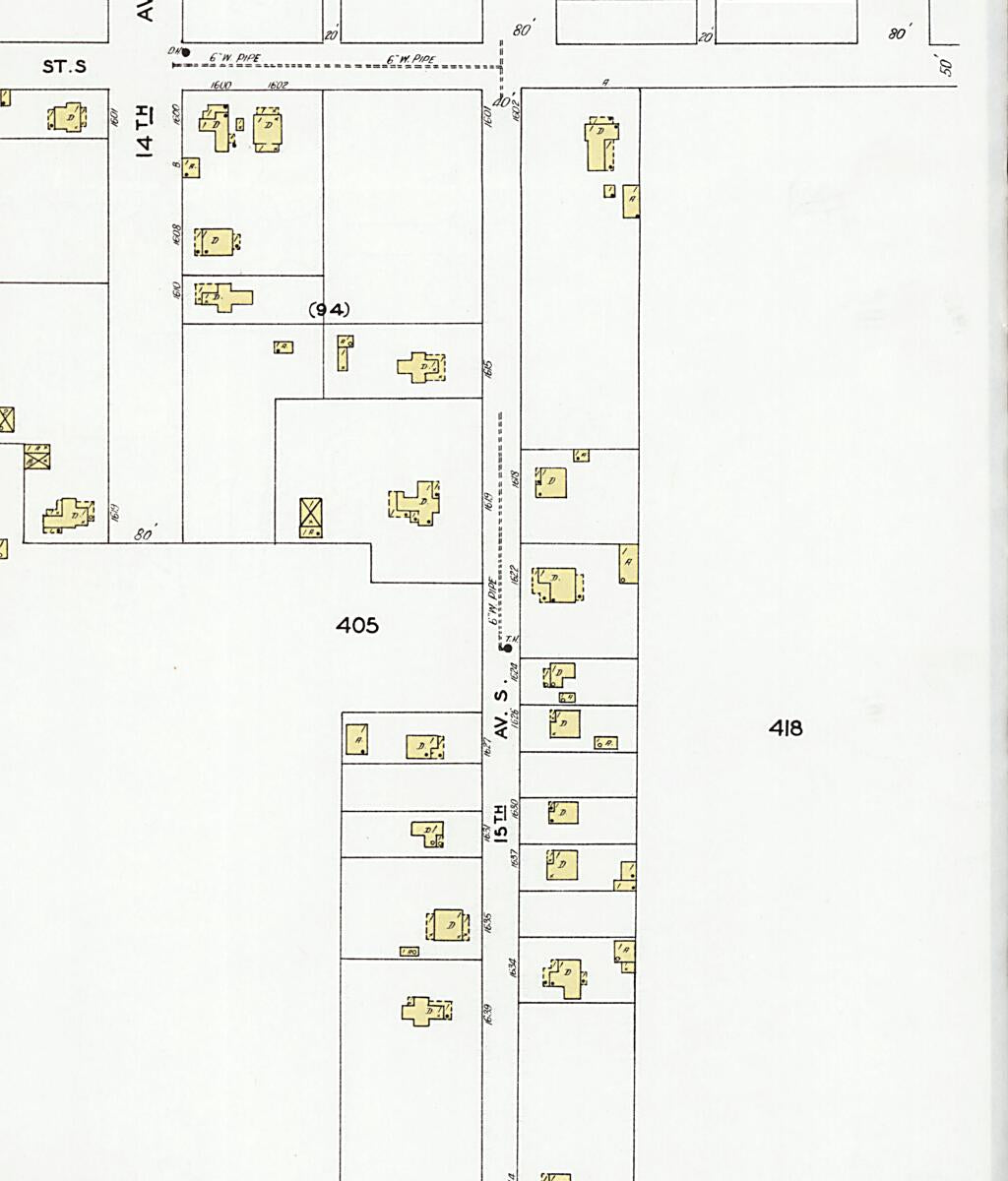 This old map of Decatur, Morgan County, Alabama was created by Sanborn Map Company in 1927