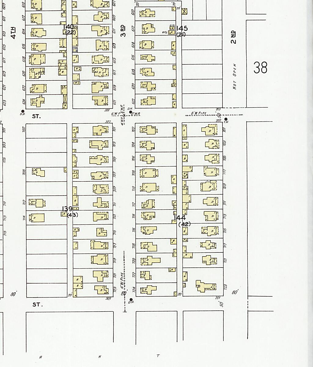 This old map of Decatur, Morgan County, Alabama was created by Sanborn Map Company in 1927
