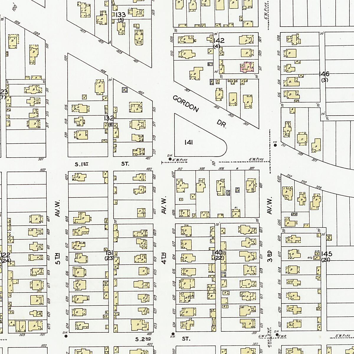 This old map of Decatur, Morgan County, Alabama was created by Sanborn Map Company in 1927