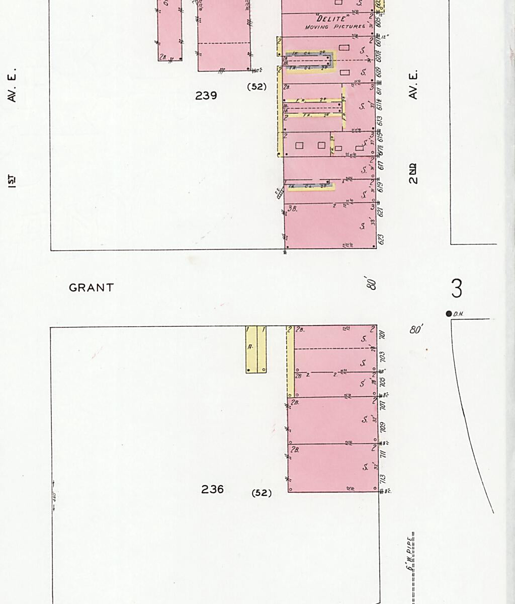 This old map of Decatur, Morgan County, Alabama was created by Sanborn Map Company in 1927