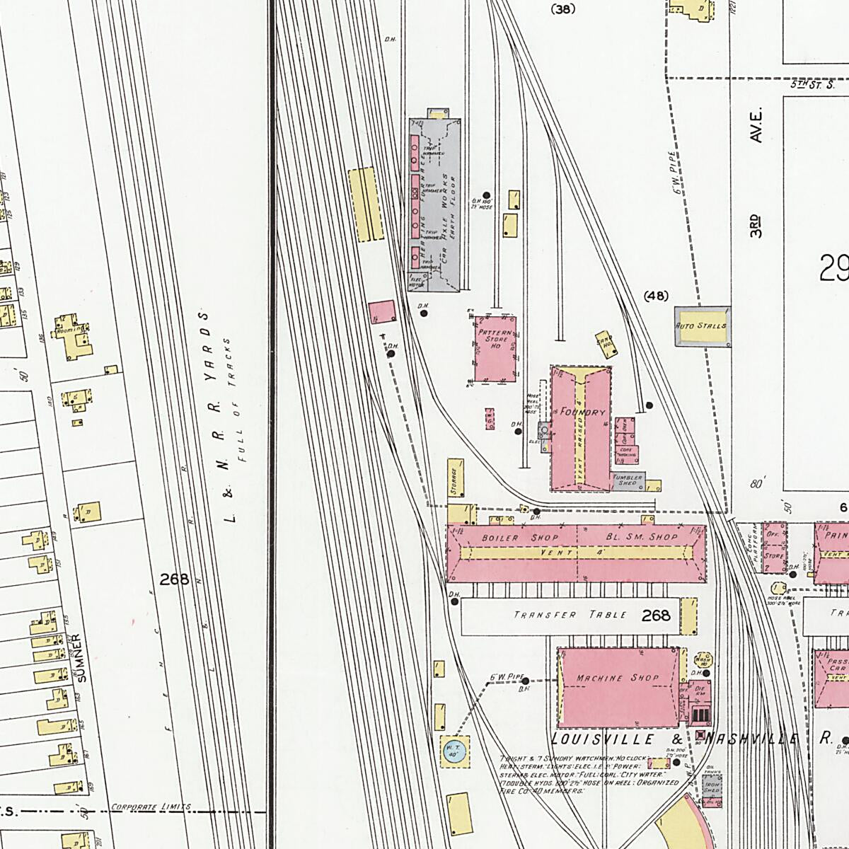 This old map of Decatur, Morgan County, Alabama was created by Sanborn Map Company in 1927