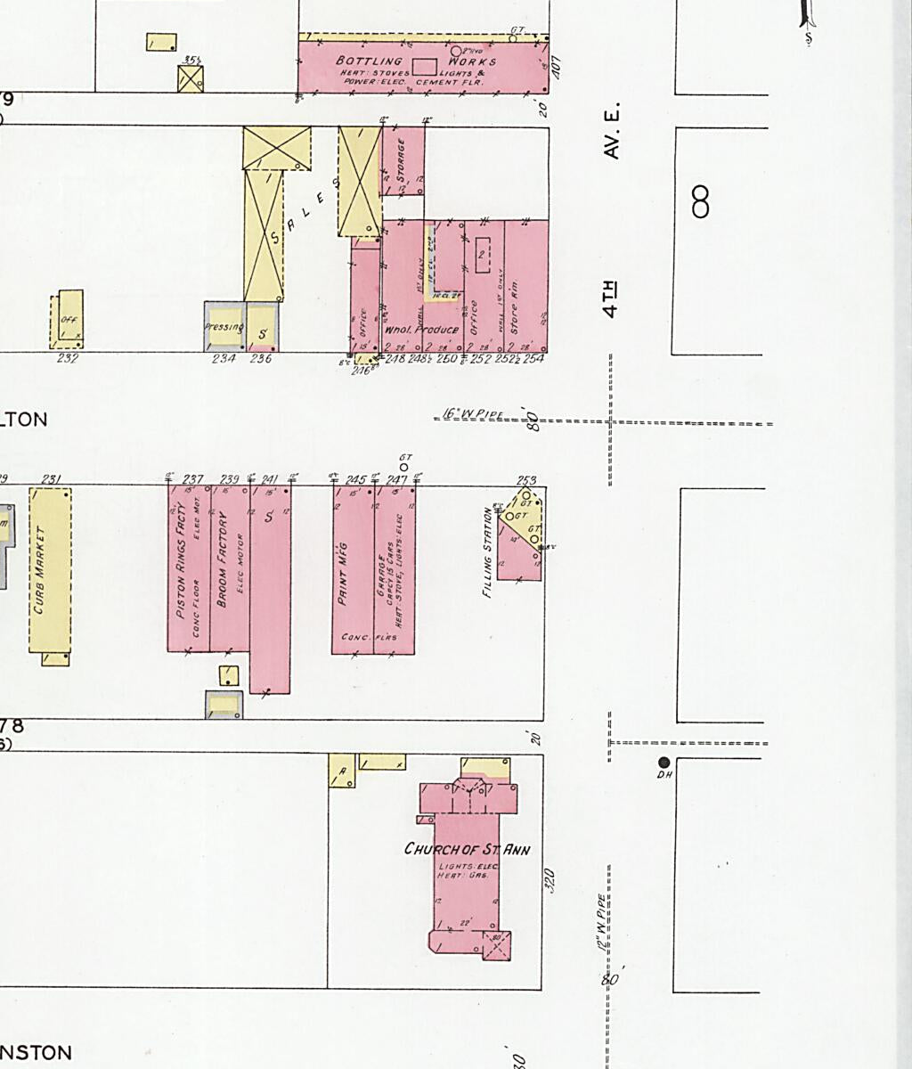 This old map of Decatur, Morgan County, Alabama was created by Sanborn Map Company in 1927