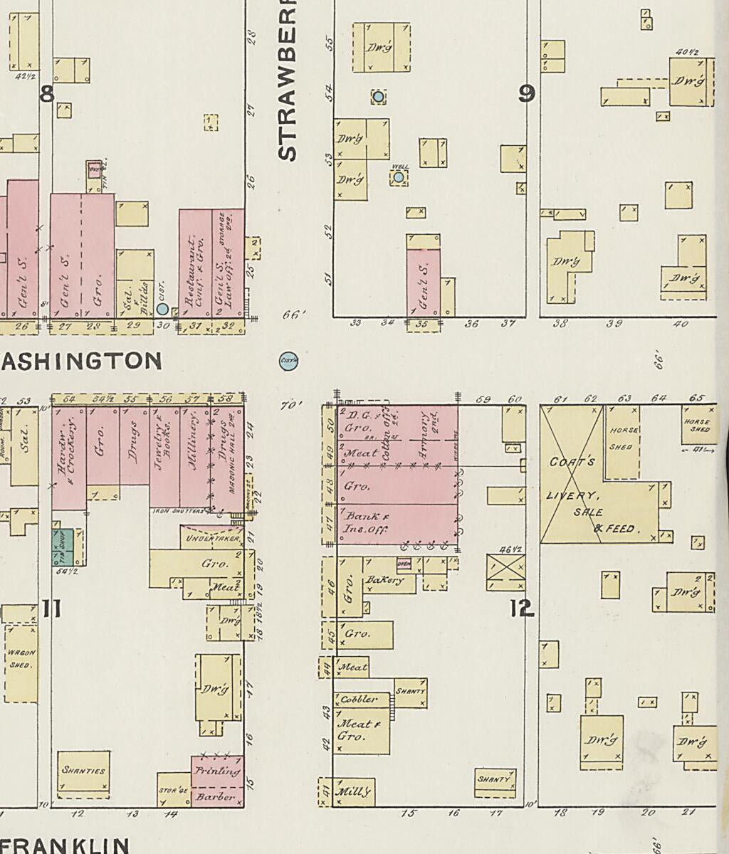 This old map of Demopolis, Marengo County, Alabama was created by Sanborn Map Company in 1891