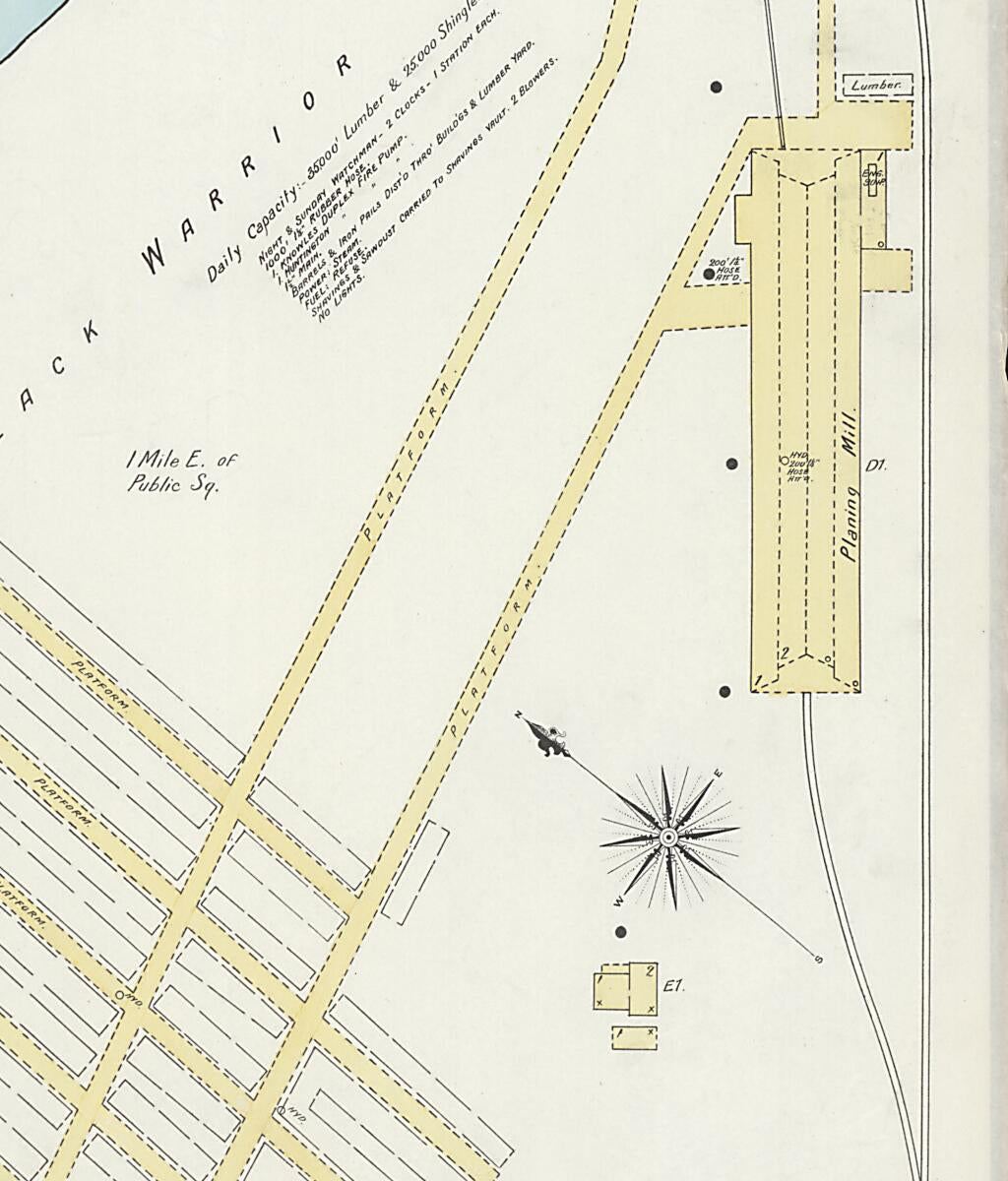 This old map of Demopolis, Marengo County, Alabama was created by Sanborn Map Company in 1897
