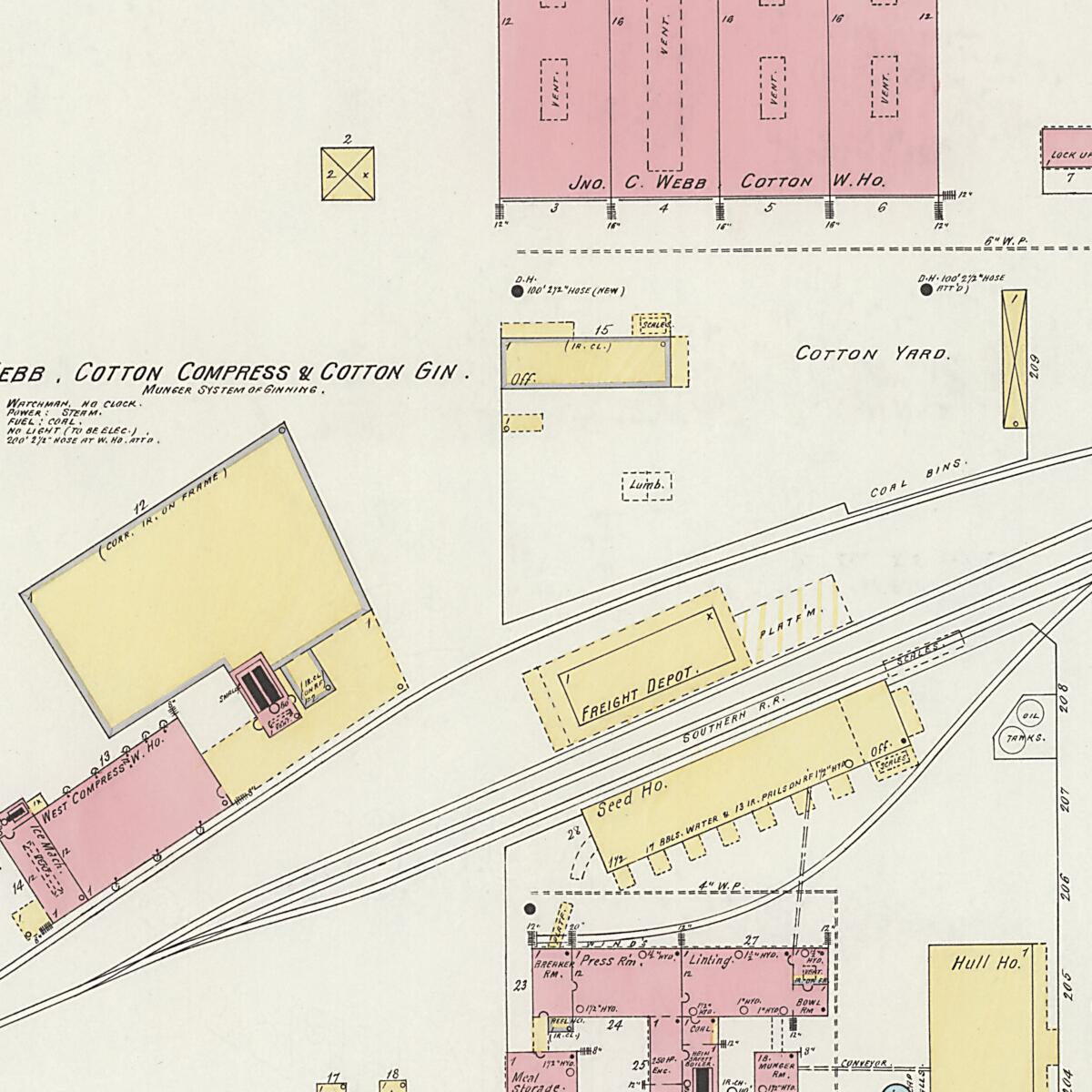 This old map of Demopolis, Marengo County, Alabama was created by Sanborn Map Company in 1897
