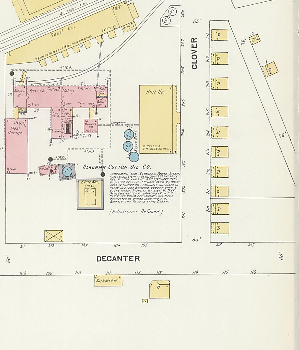 This old map of Demopolis, Marengo County, Alabama was created by Sanborn Map Company in 1903