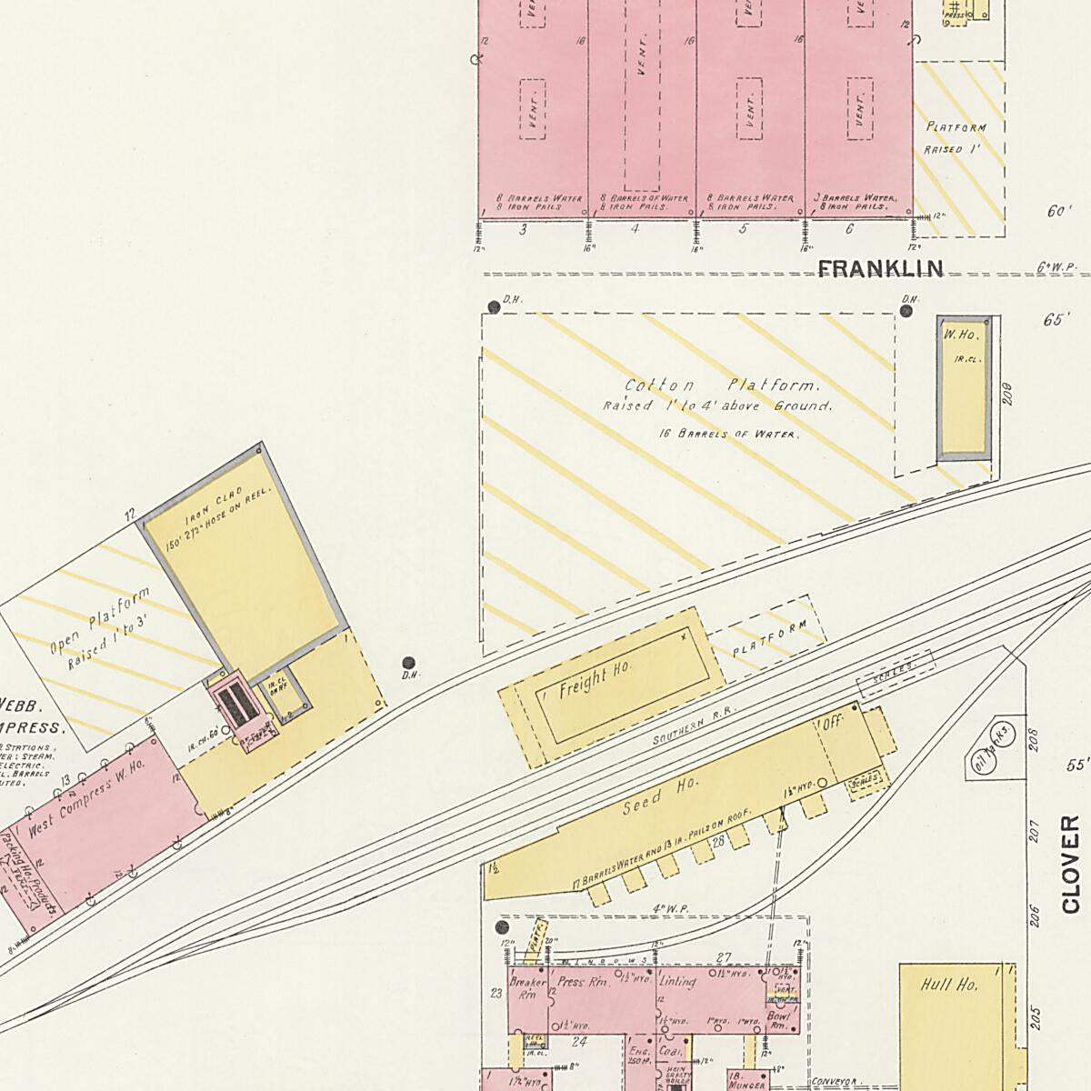 This old map of Demopolis, Marengo County, Alabama was created by Sanborn Map Company in 1903