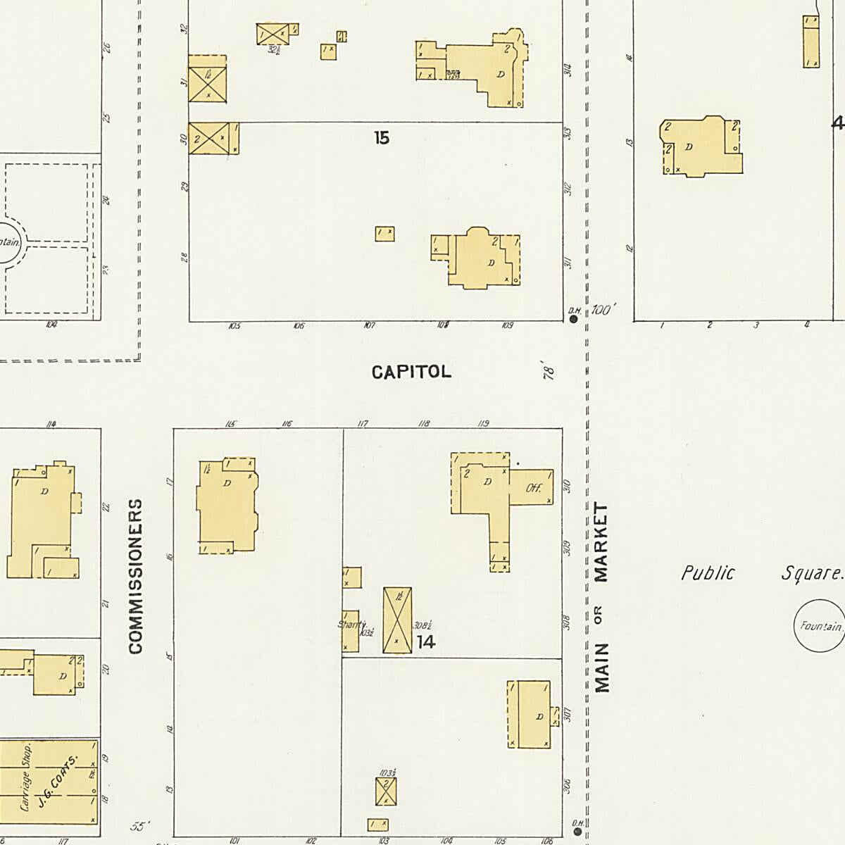 This old map of Demopolis, Marengo County, Alabama was created by Sanborn Map Company in 1903