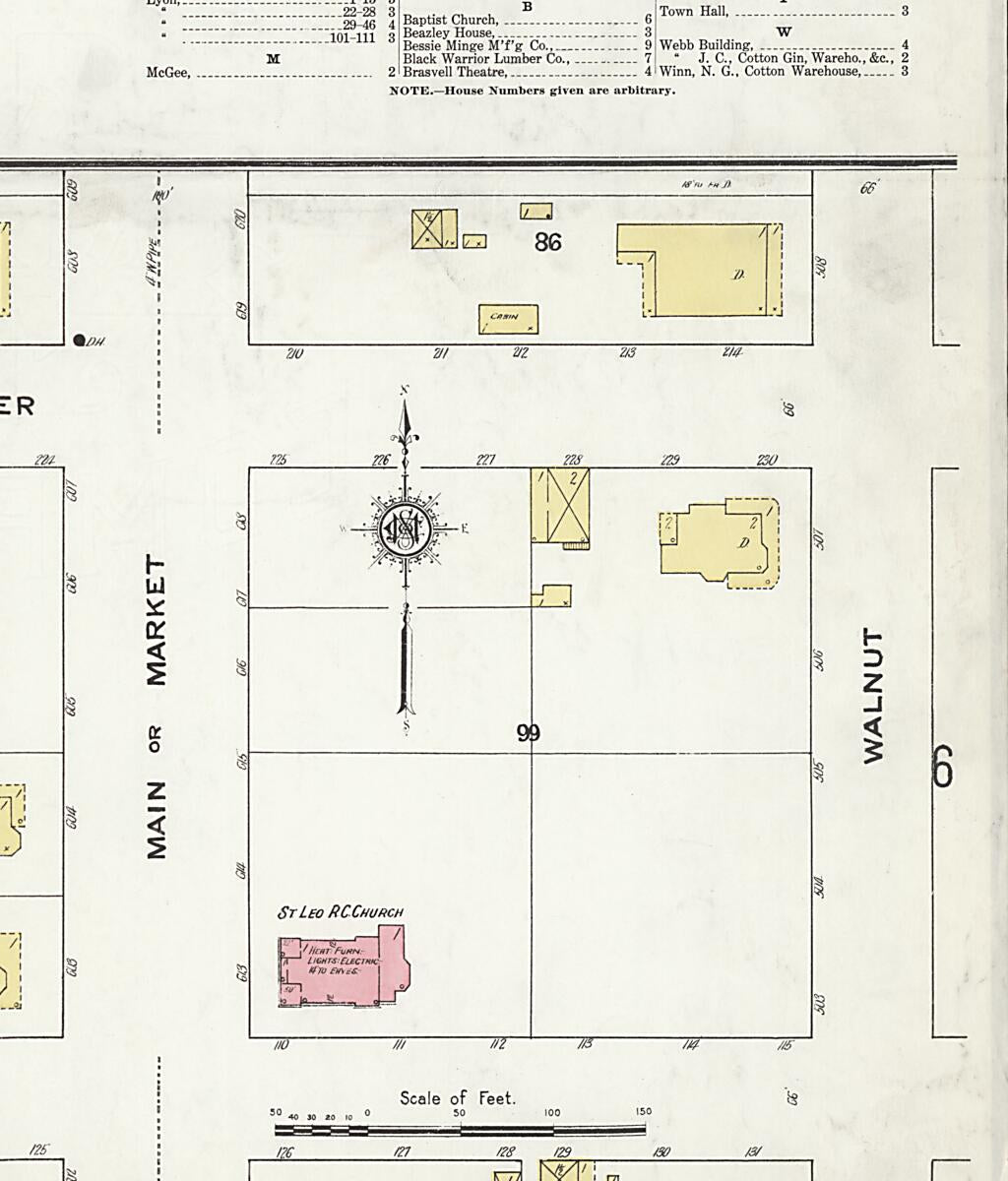 This old map of Demopolis, Marengo County, Alabama was created by Sanborn Map Company in 1909