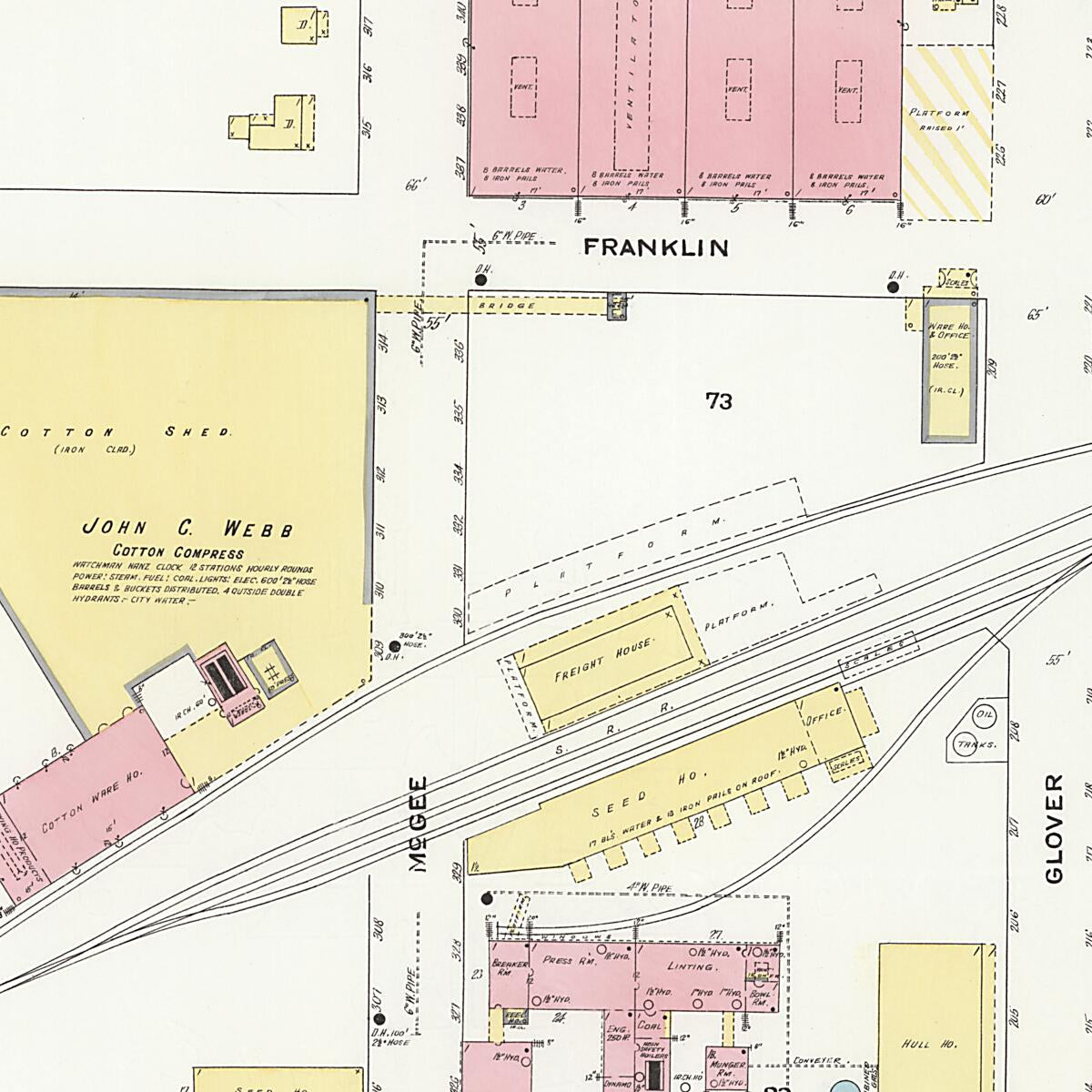This old map of Demopolis, Marengo County, Alabama was created by Sanborn Map Company in 1909