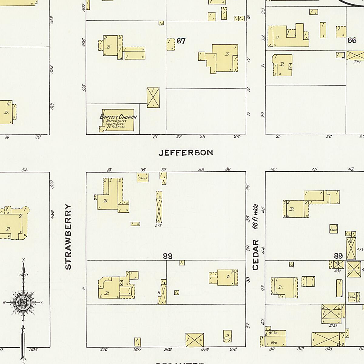 This old map of Demopolis, Marengo County, Alabama was created by Sanborn Map Company in 1909