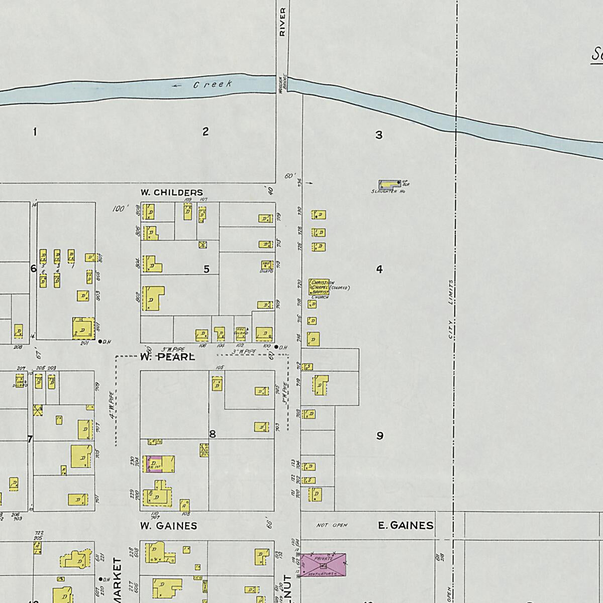 This old map of Demopolis, Marengo County, Alabama was created by Sanborn Map Company in 1924