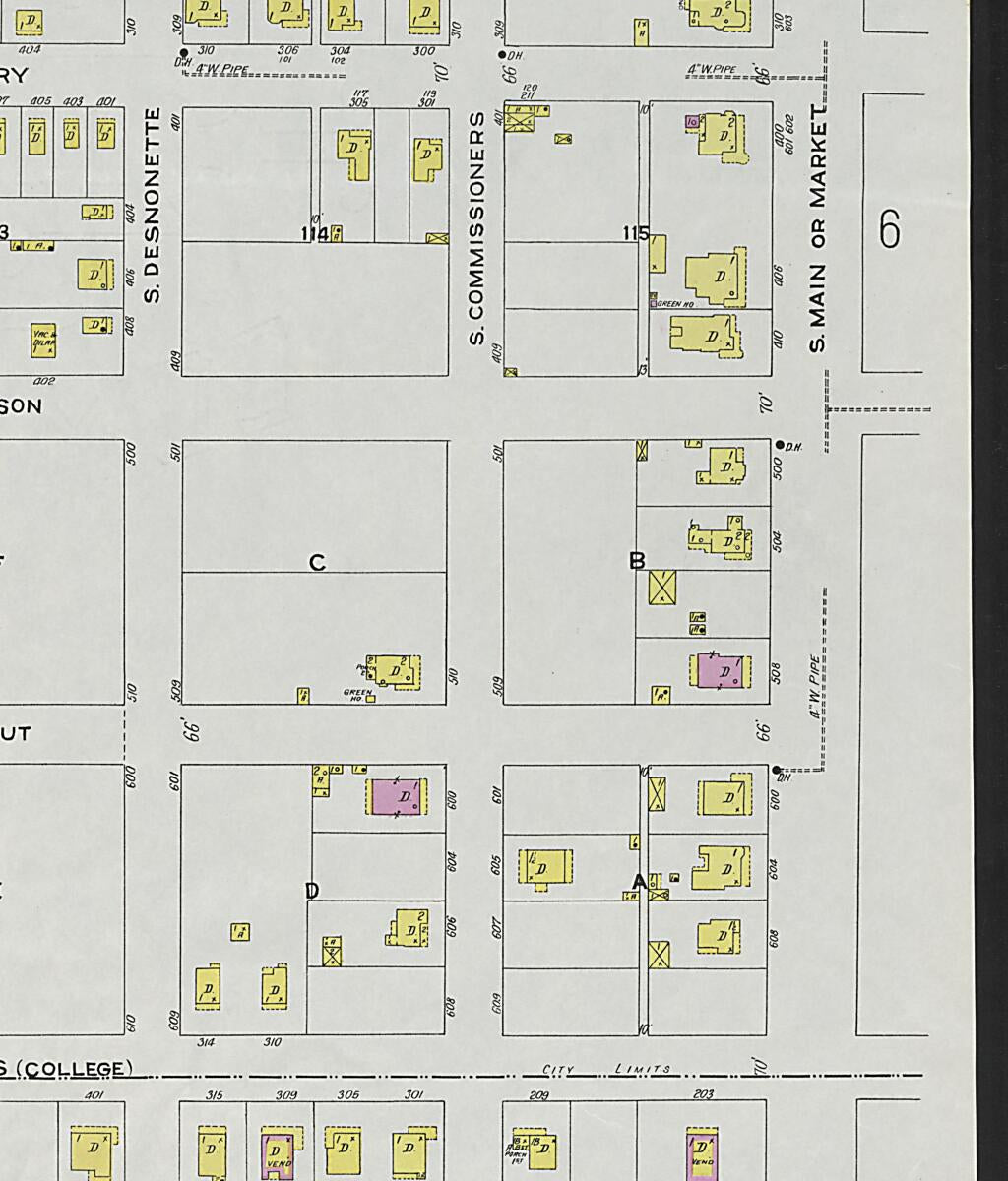 This old map of Demopolis, Marengo County, Alabama was created by Sanborn Map Company in 1924