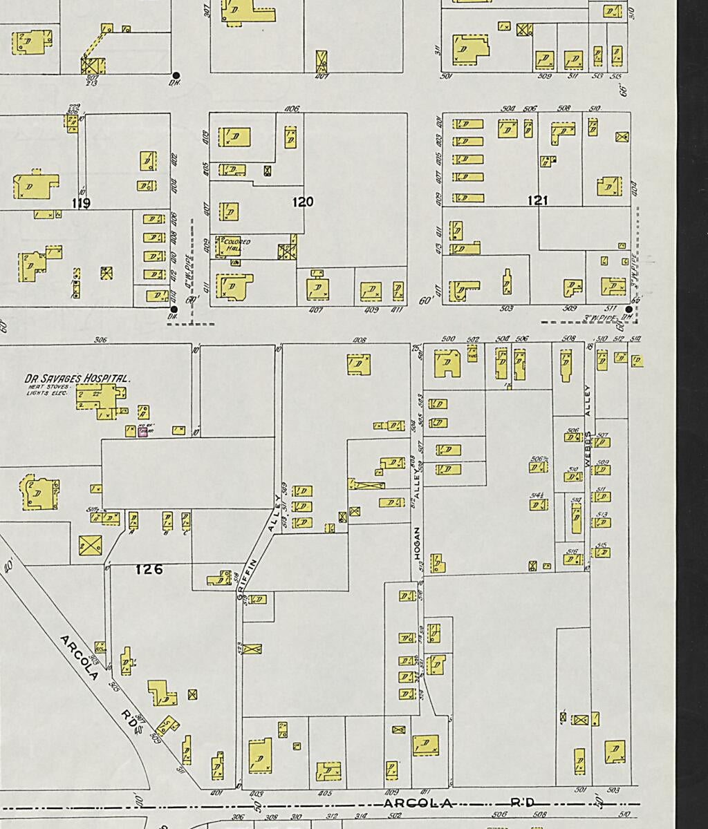 This old map of Demopolis, Marengo County, Alabama was created by Sanborn Map Company in 1924