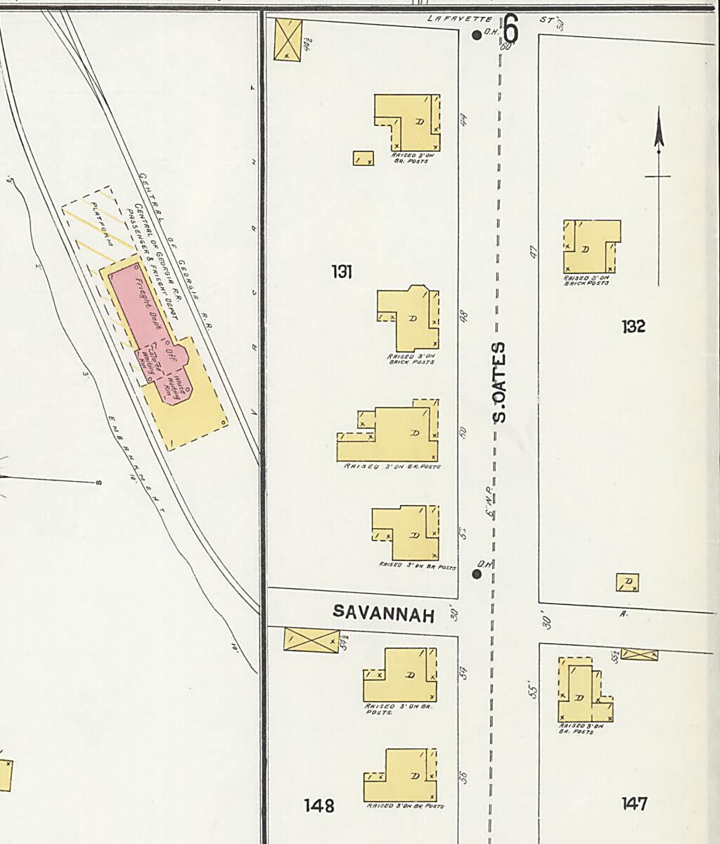 This old map of Dothan, Houston County, Alabama was created by Sanborn Map Company in 1903