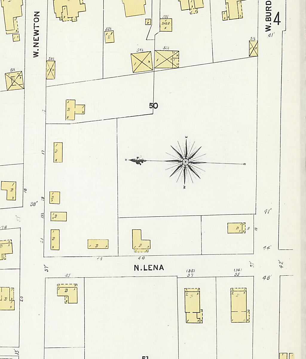 This old map of Dothan, Houston County, Alabama was created by Sanborn Map Company in 1907