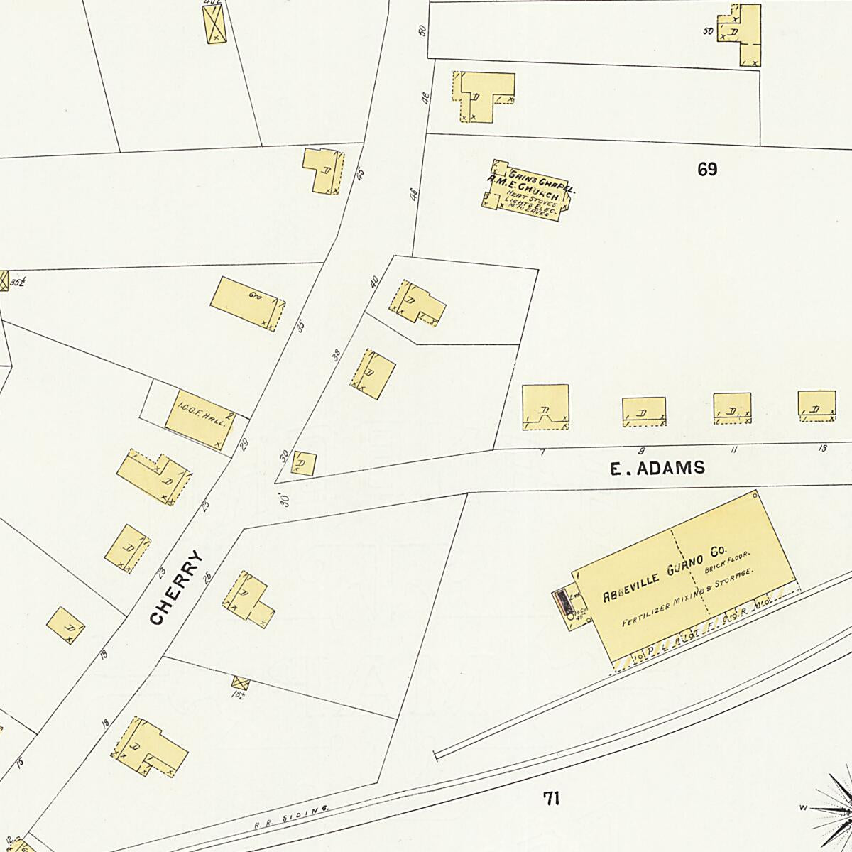 This old map of Dothan, Houston County, Alabama was created by Sanborn Map Company in 1907