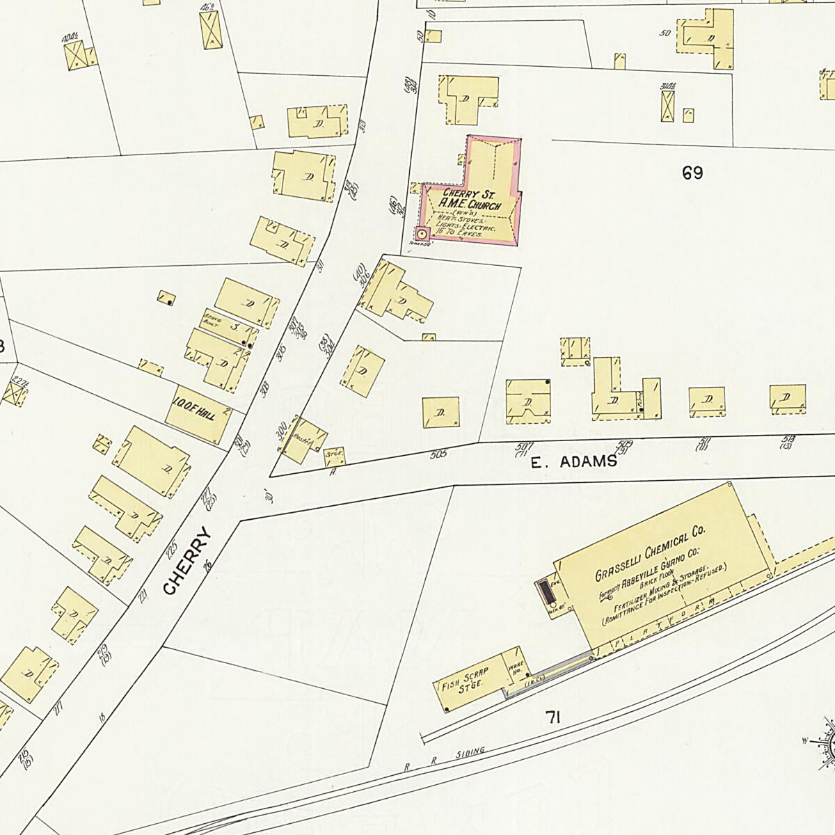 This old map of Dothan, Houston County, Alabama was created by Sanborn Map Company in 1912
