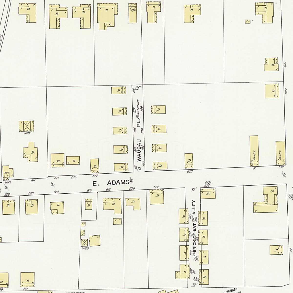 This old map of Dothan, Houston County, Alabama was created by Sanborn Map Company in 1912