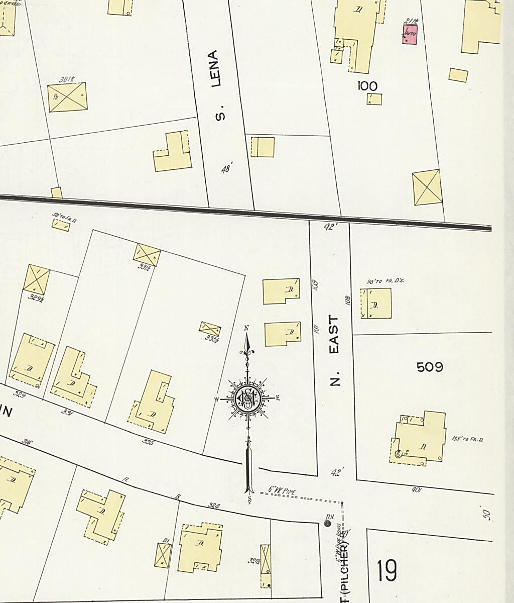 This old map of Dothan, Houston County, Alabama was created by Sanborn Map Company in 1912