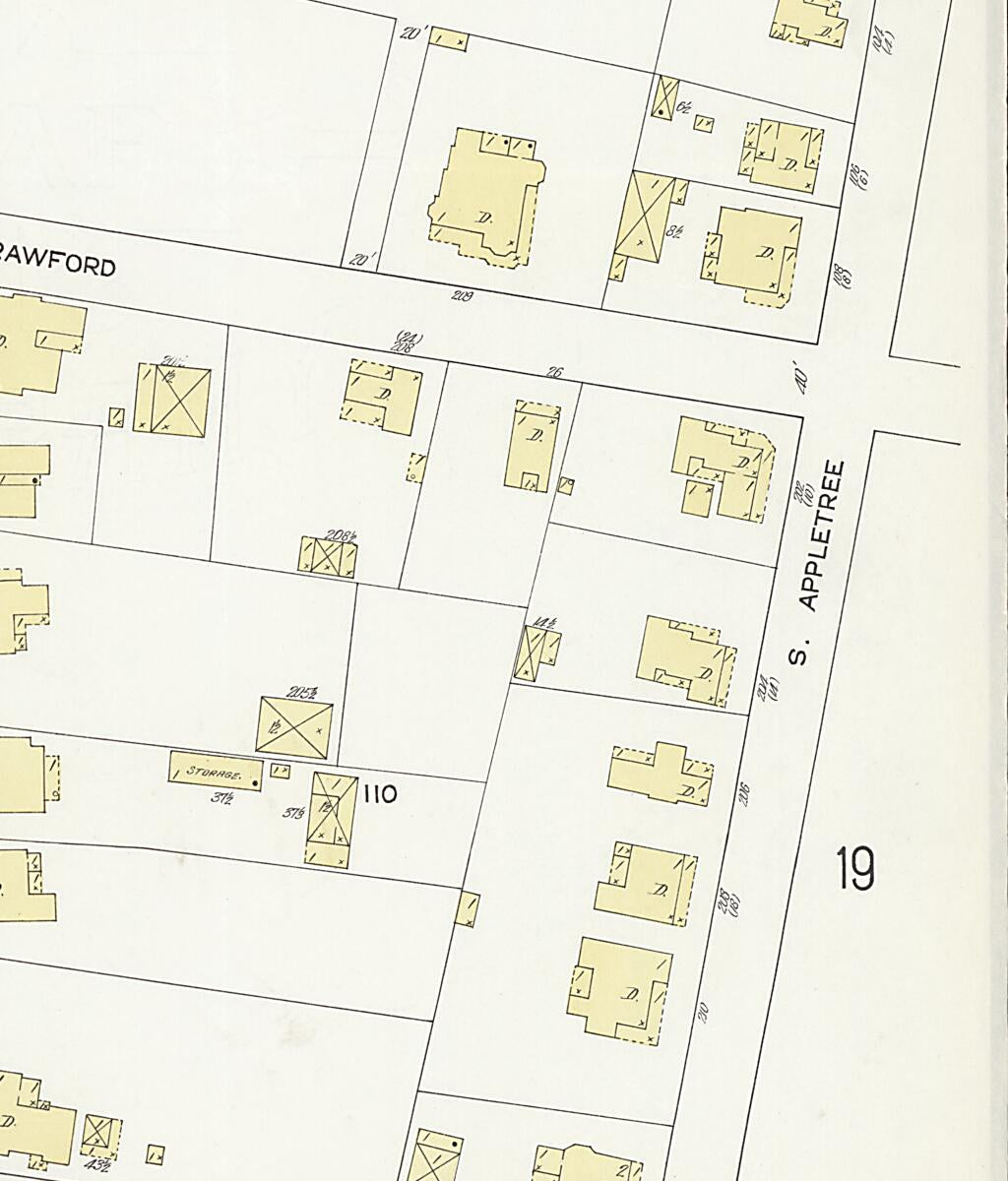 This old map of Dothan, Houston County, Alabama was created by Sanborn Map Company in 1912