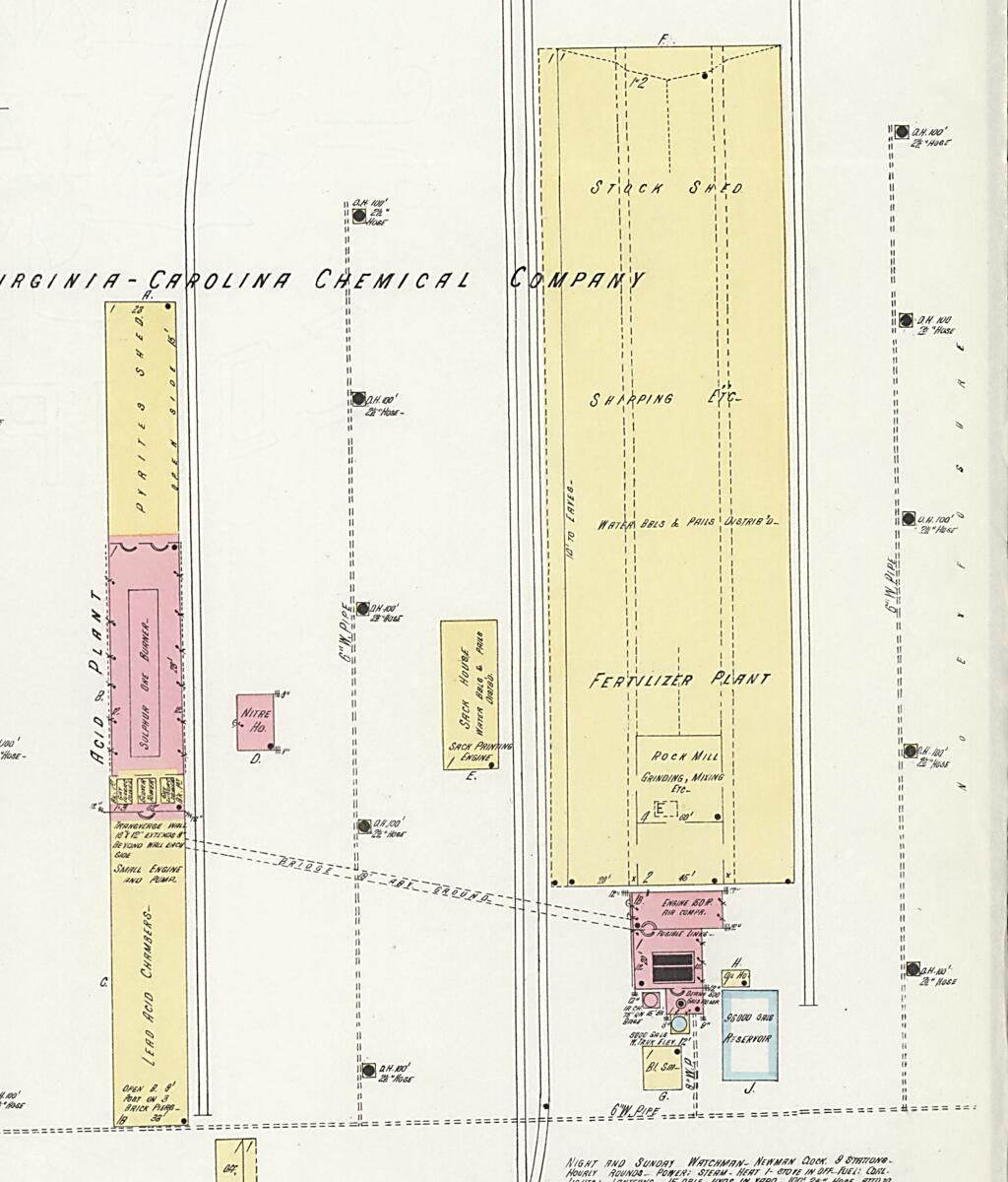 This old map of Dothan, Houston County, Alabama was created by Sanborn Map Company in 1912