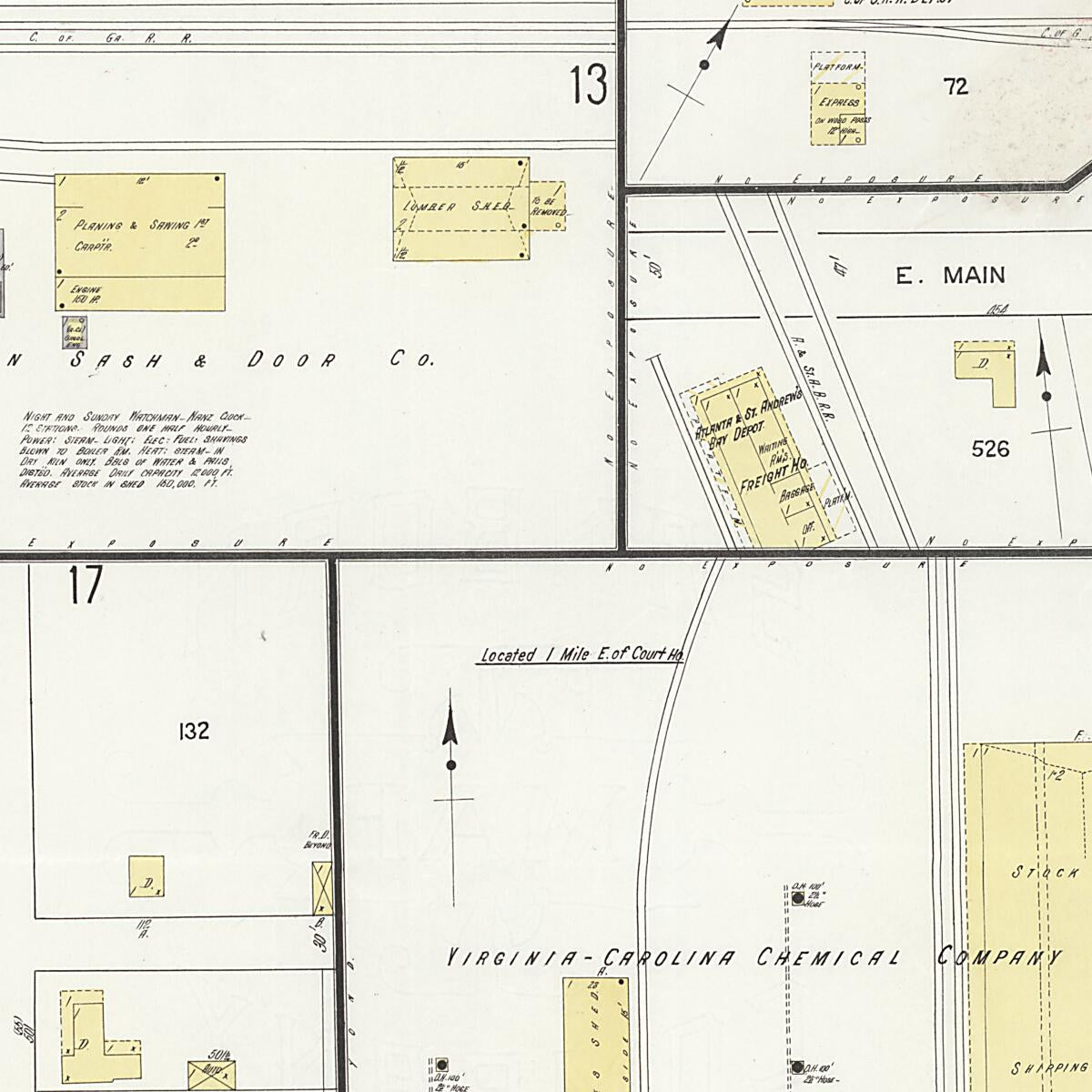 This old map of Dothan, Houston County, Alabama was created by Sanborn Map Company in 1912