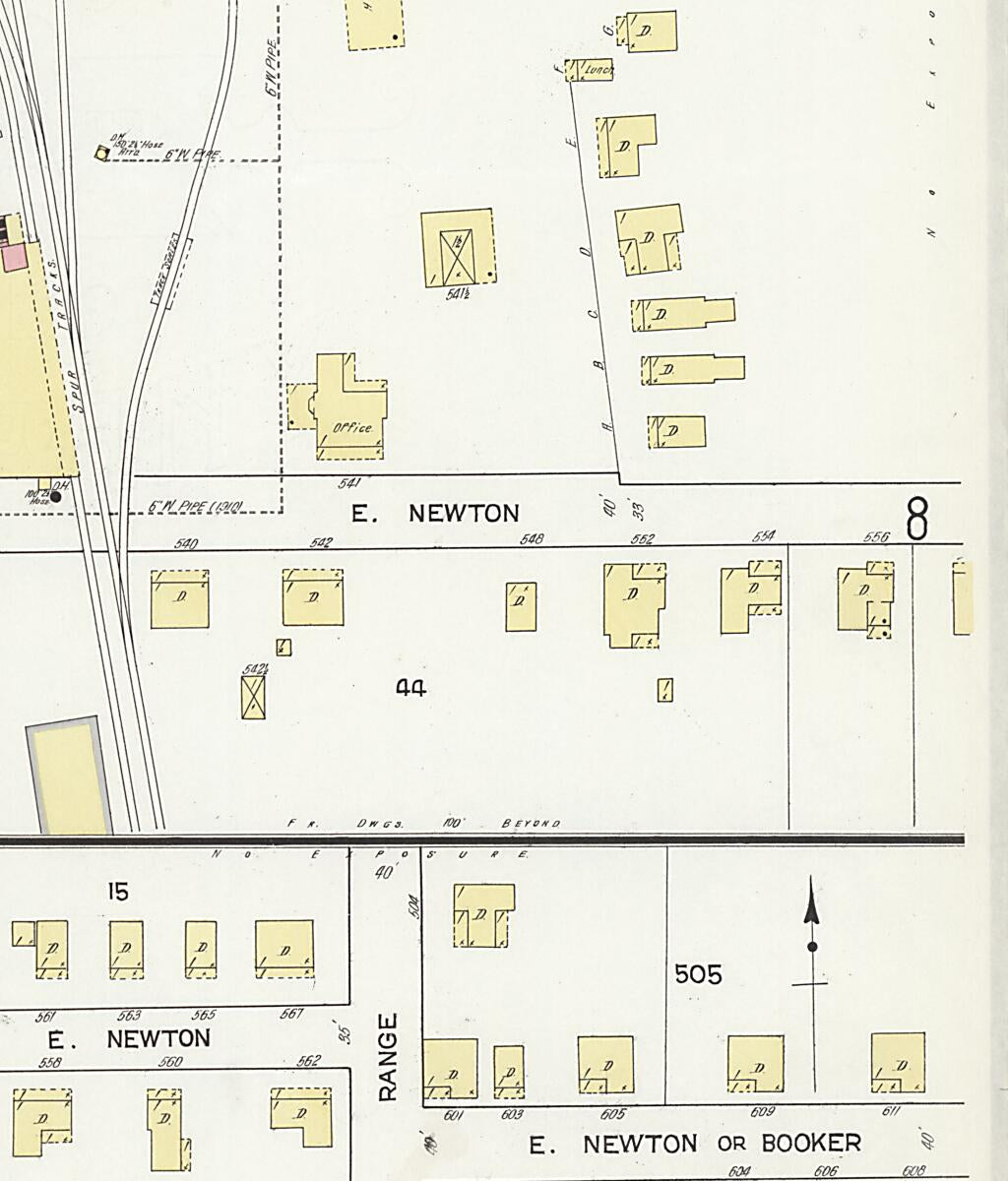 This old map of Dothan, Houston County, Alabama was created by Sanborn Map Company in 1912