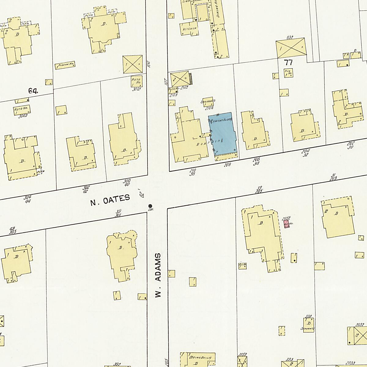 This old map of Dothan, Houston County, Alabama was created by Sanborn Map Company in 1912