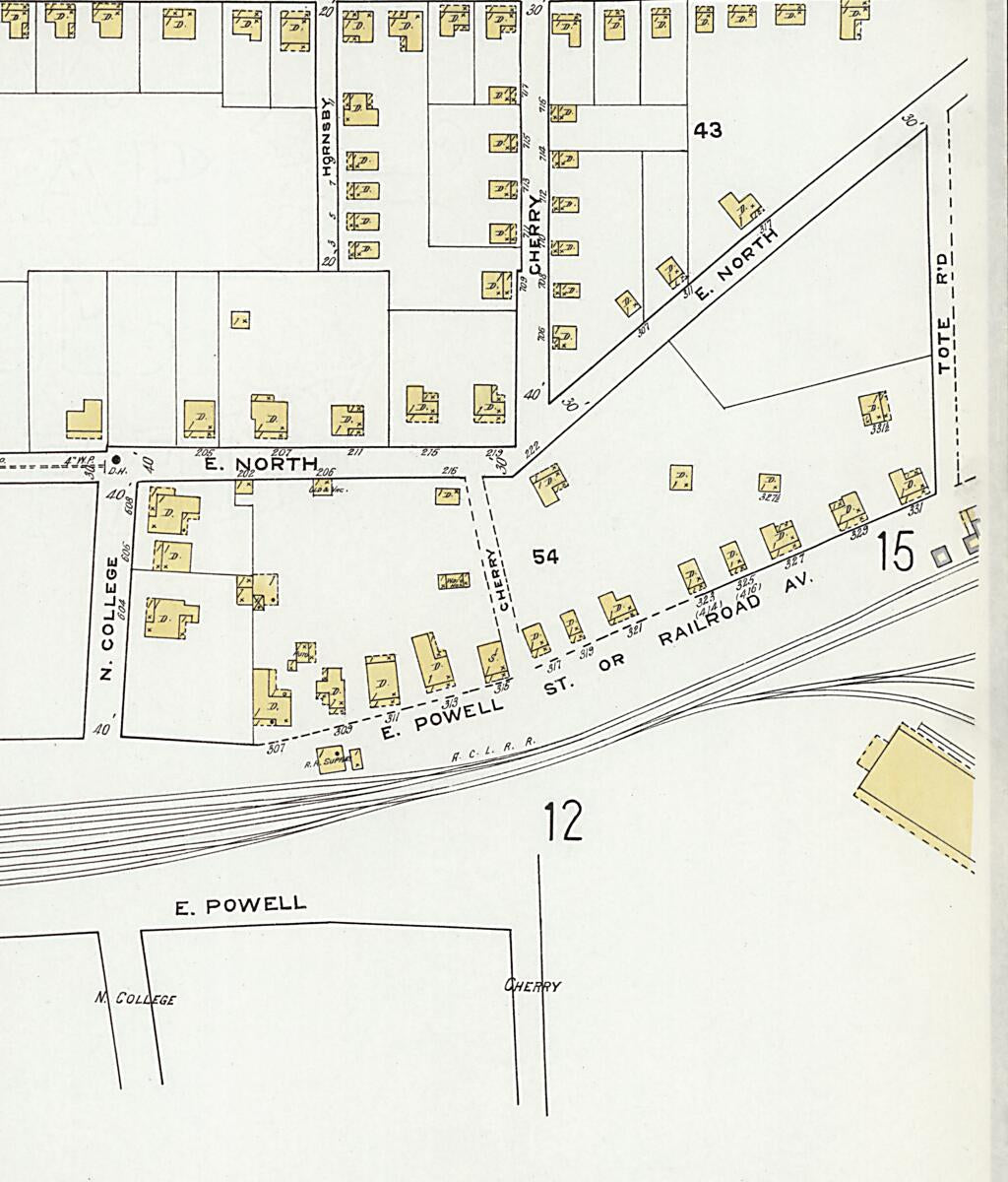 This old map of Dothan, Houston County, Alabama was created by Sanborn Map Company in 1920