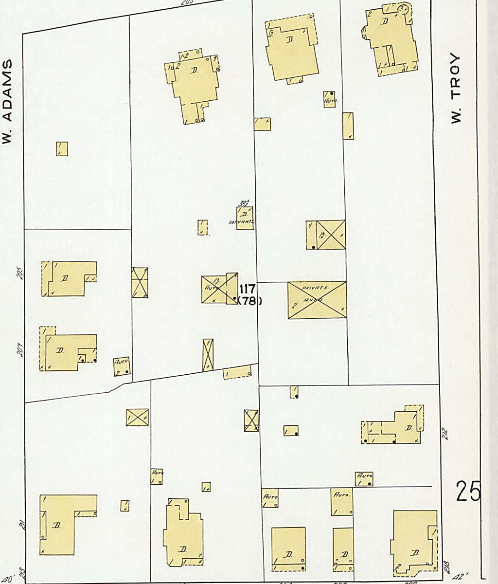 This old map of Dothan, Houston County, Alabama was created by Sanborn Map Company in 1920