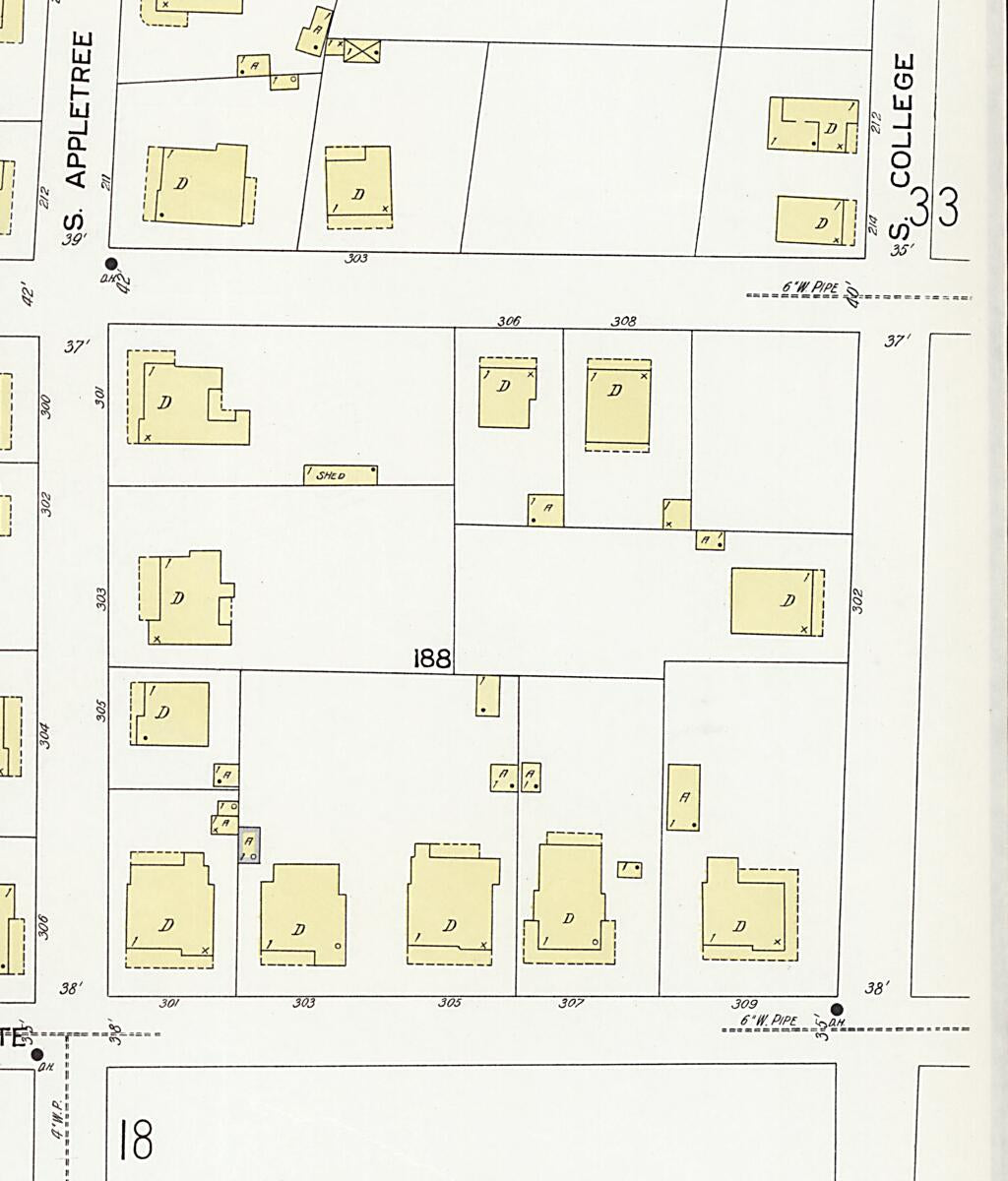 This old map of Dothan, Houston County, Alabama was created by Sanborn Map Company in 1924
