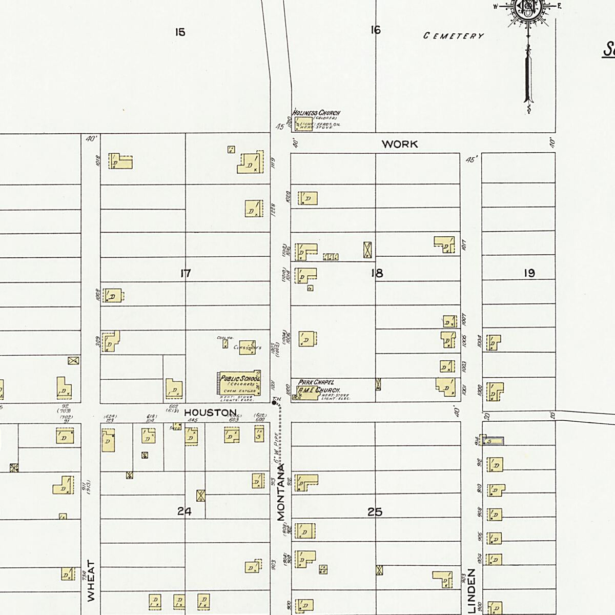 This old map of Dothan, Houston County, Alabama was created by Sanborn Map Company in 1924