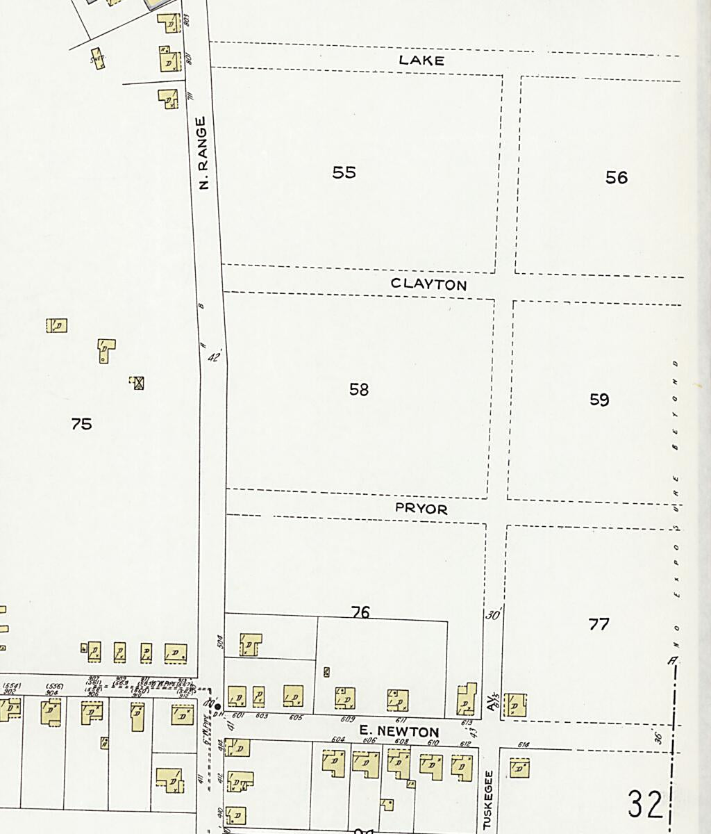 This old map of Dothan, Houston County, Alabama was created by Sanborn Map Company in 1924