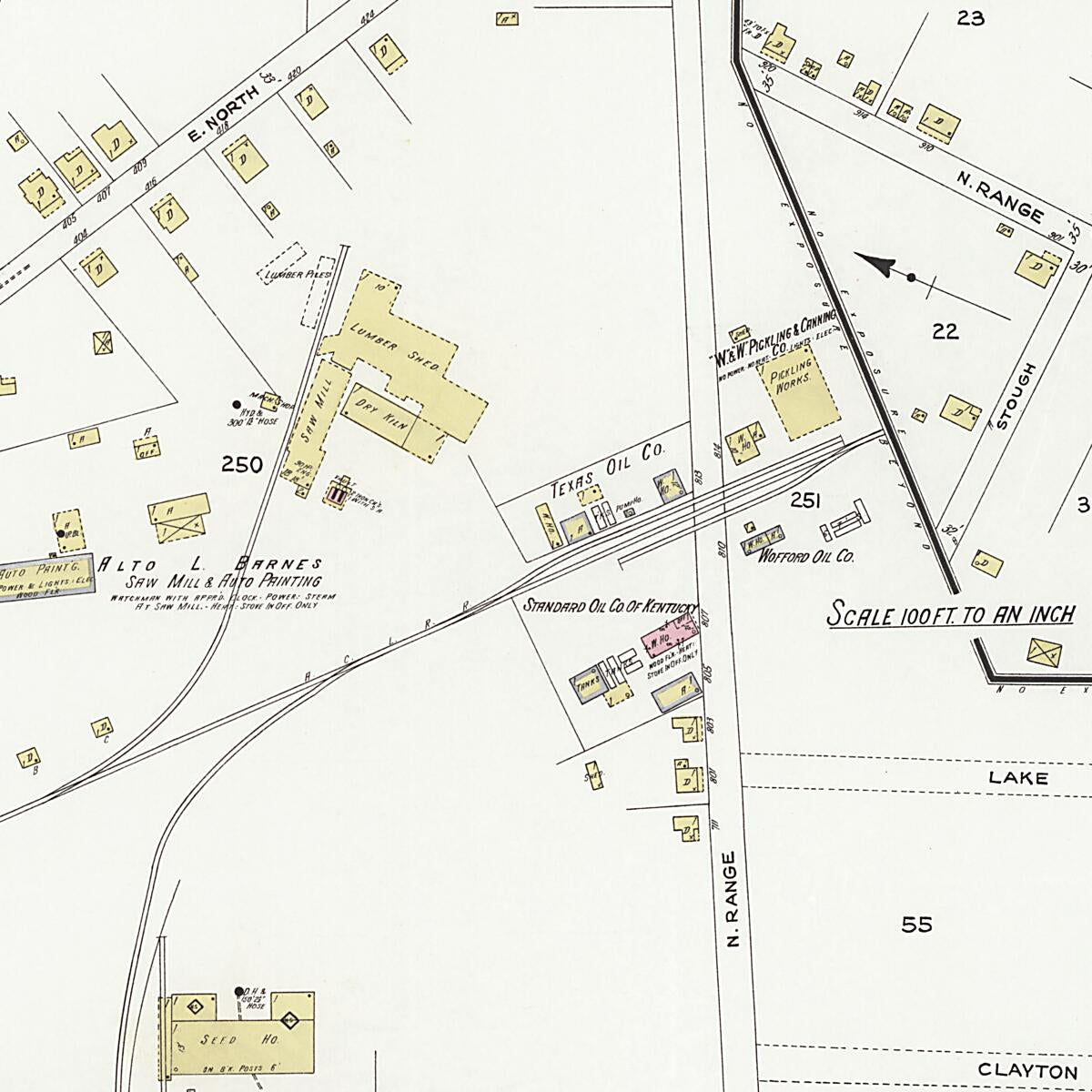 This old map of Dothan, Houston County, Alabama was created by Sanborn Map Company in 1924