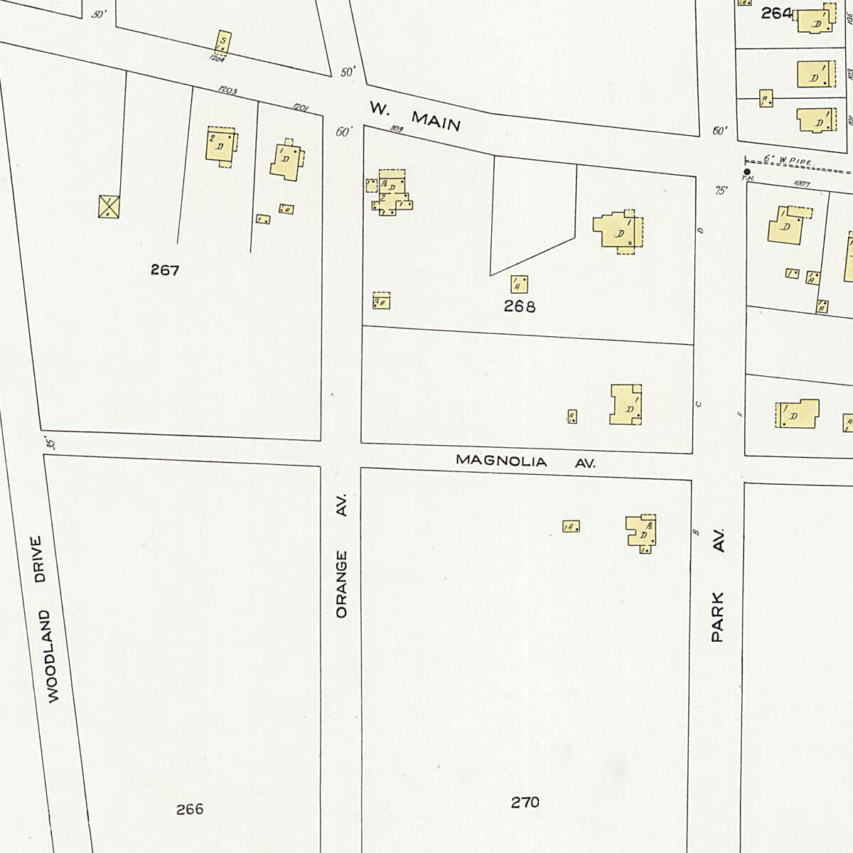 This old map of Dothan, Houston County, Alabama was created by Sanborn Map Company in 1924