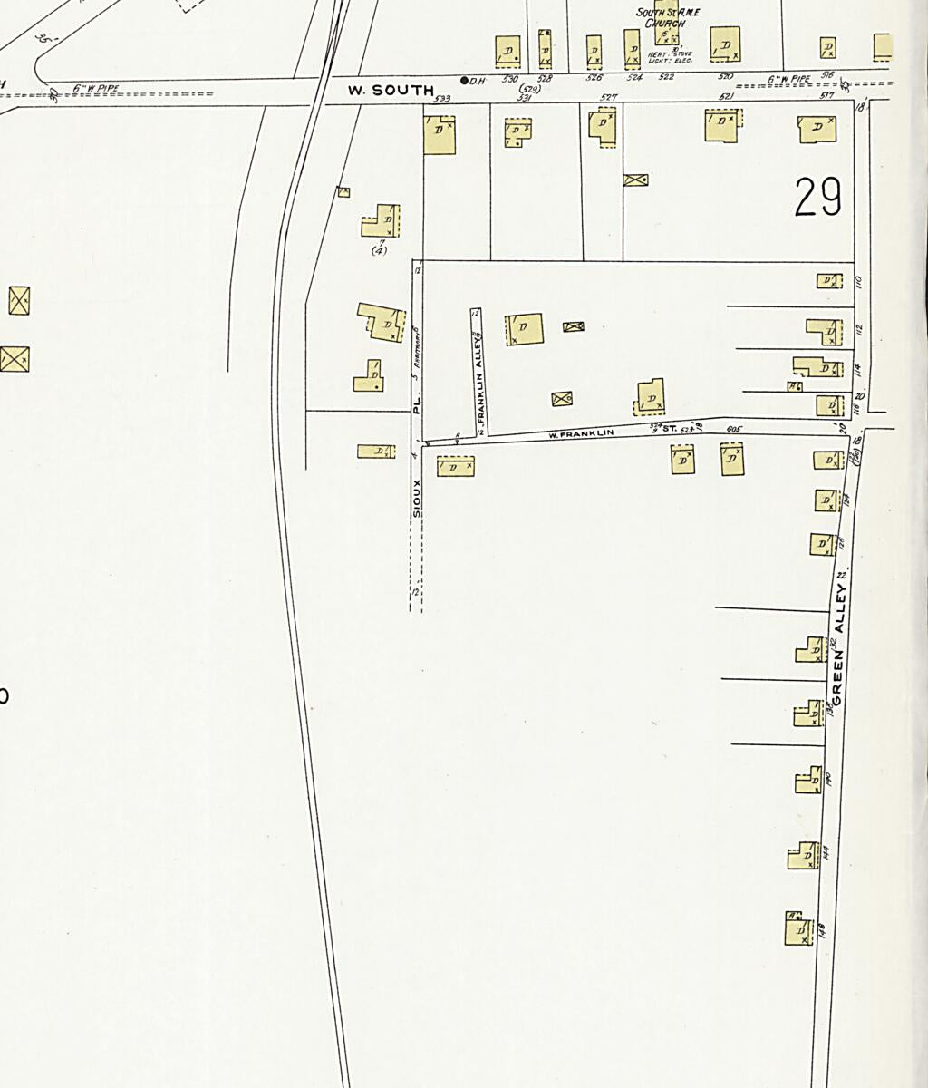 This old map of Dothan, Houston County, Alabama was created by Sanborn Map Company in 1924