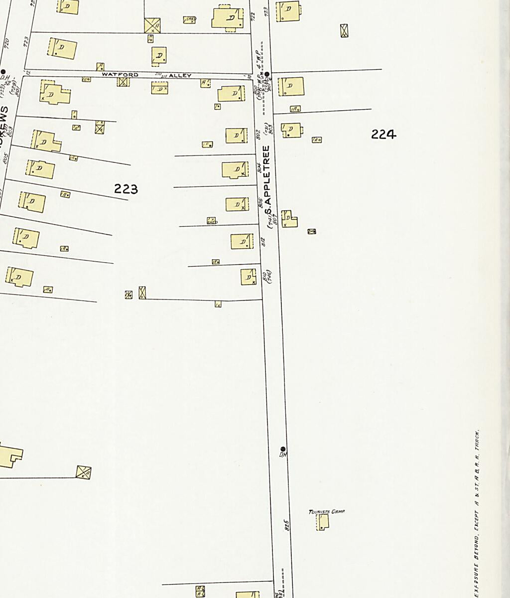 This old map of Dothan, Houston County, Alabama was created by Sanborn Map Company in 1924
