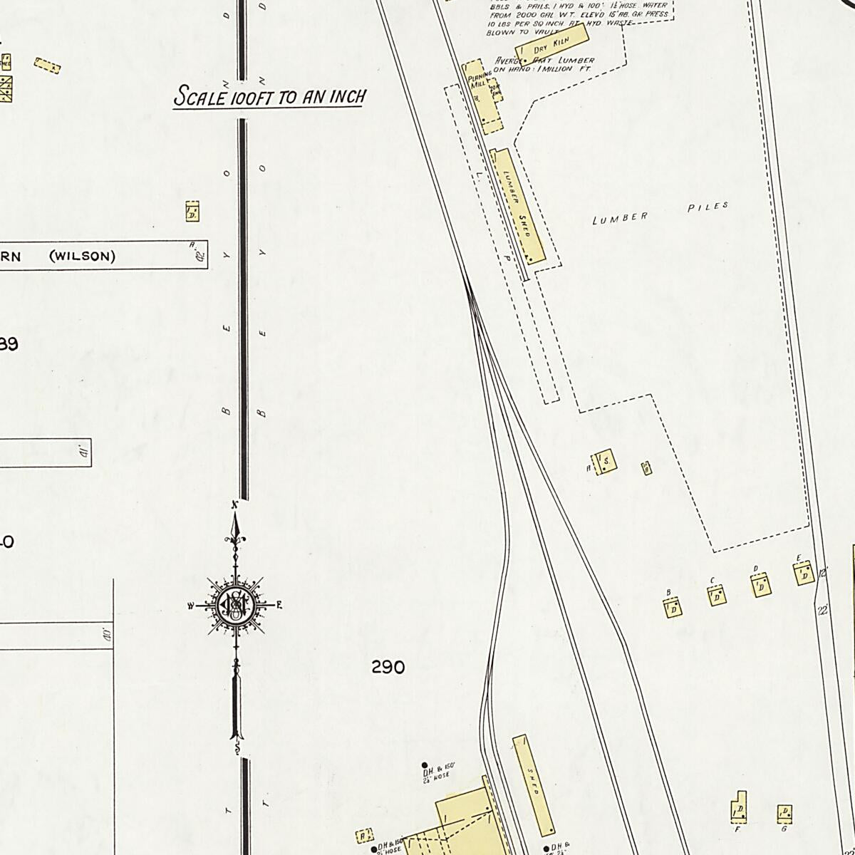 This old map of Dothan, Houston County, Alabama was created by Sanborn Map Company in 1924