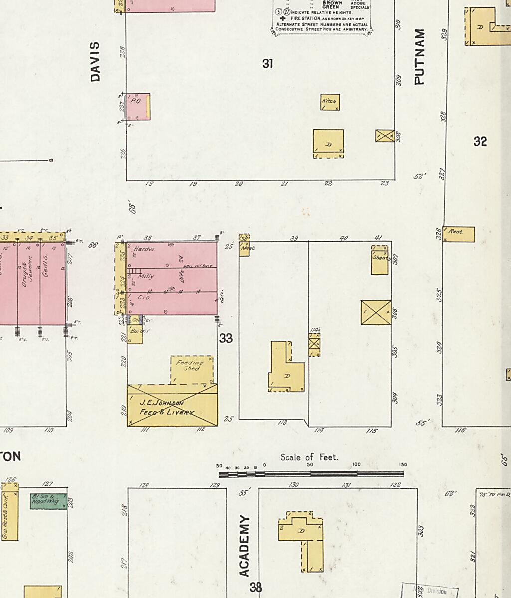This old map of Elba, Coffee County, Alabama was created by Sanborn Map Company in 1903