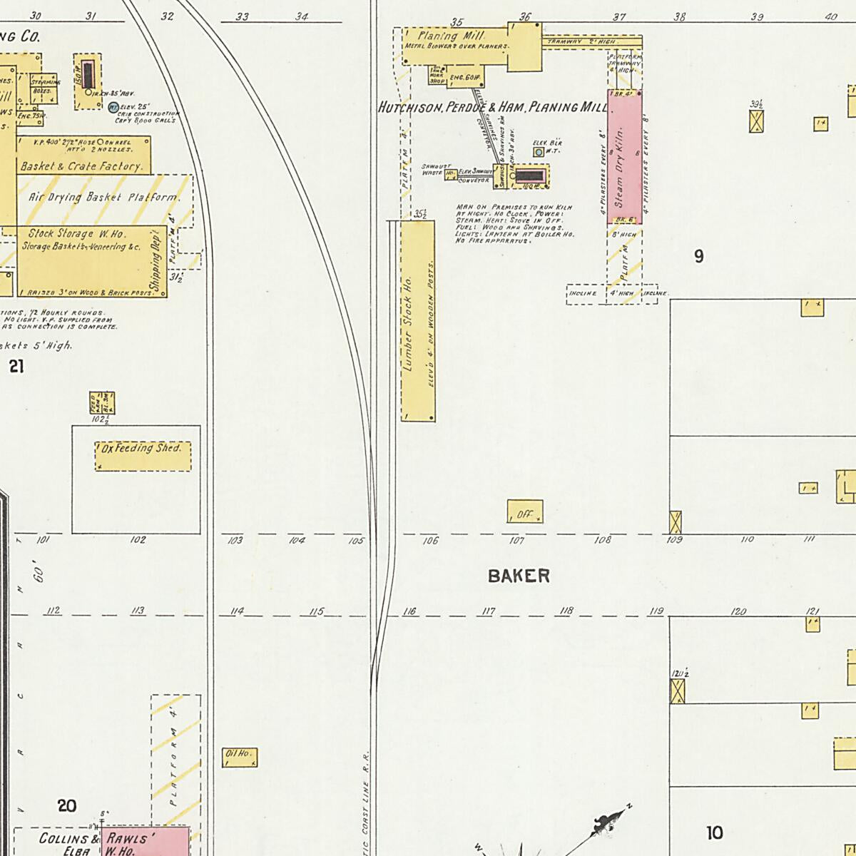 This old map of Elba, Coffee County, Alabama was created by Sanborn Map Company in 1903
