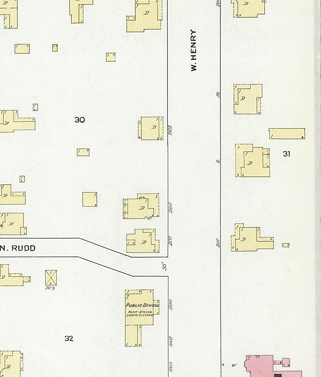 This old map of Enterprise, Coffee County, Alabama was created by Sanborn Map Company in 1910