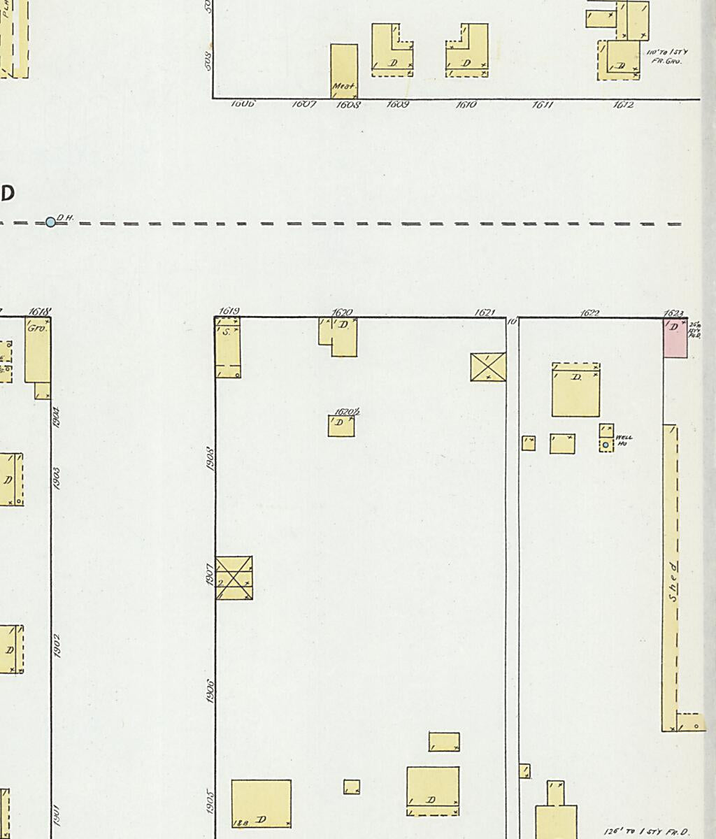 This old map of Eufaula, Barbour County, Alabama was created by Sanborn Map Company in 1892