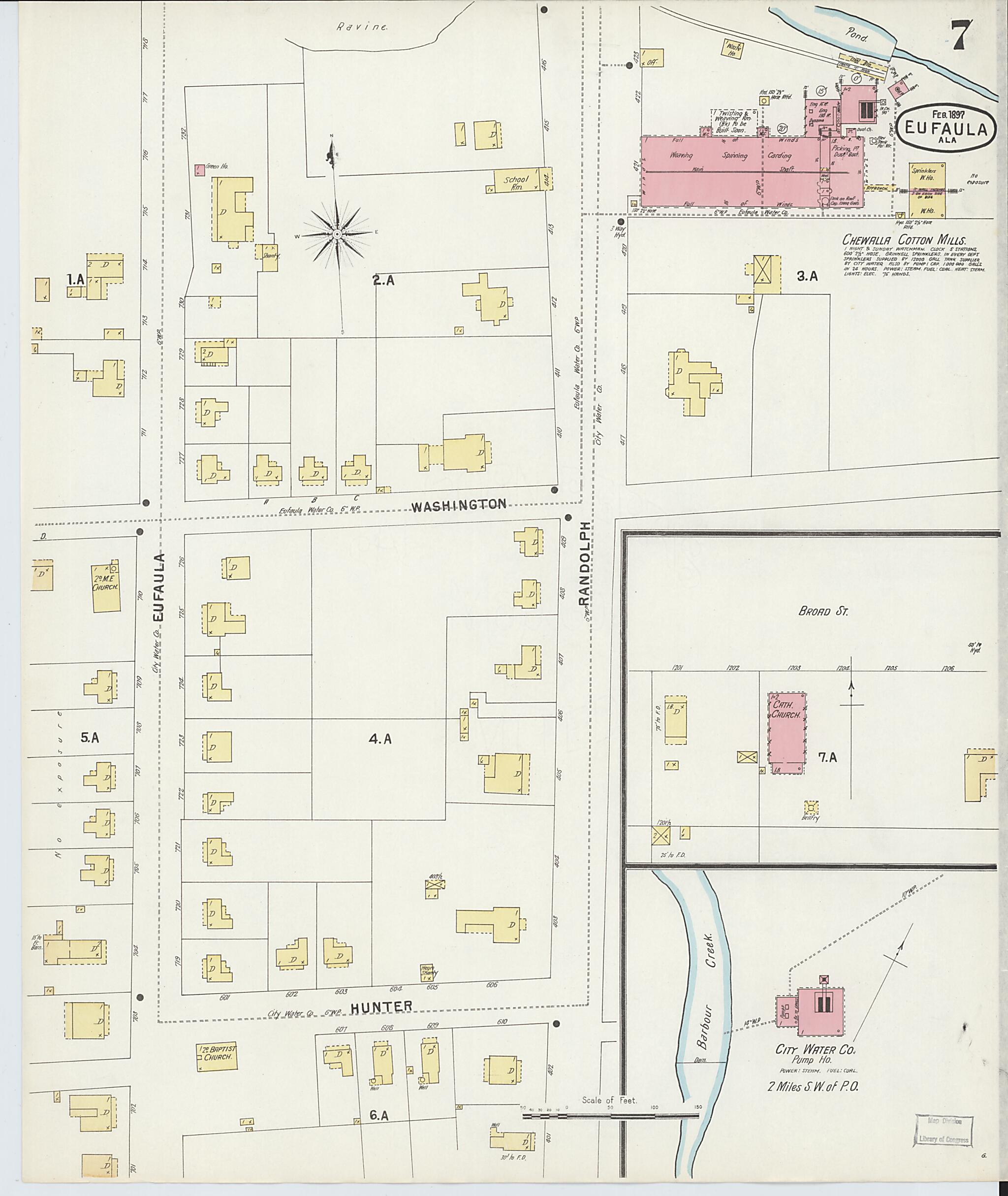 Eufaula, Barbour County, Alabama 1897 (Sheet 7 of 7) by Relic Map Company