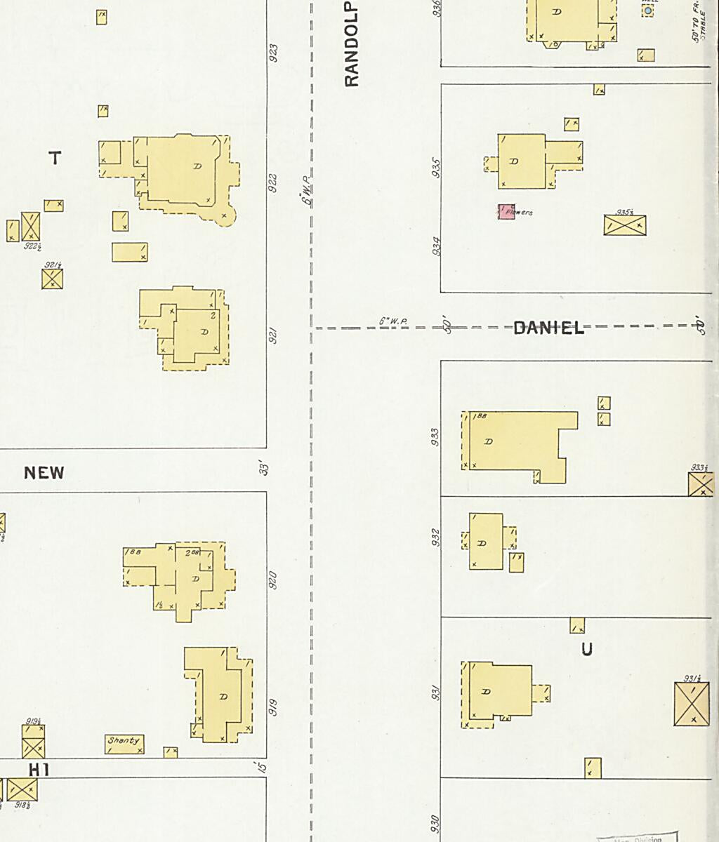 This old map of Eufaula, Barbour County, Alabama was created by Sanborn Map Company in 1903